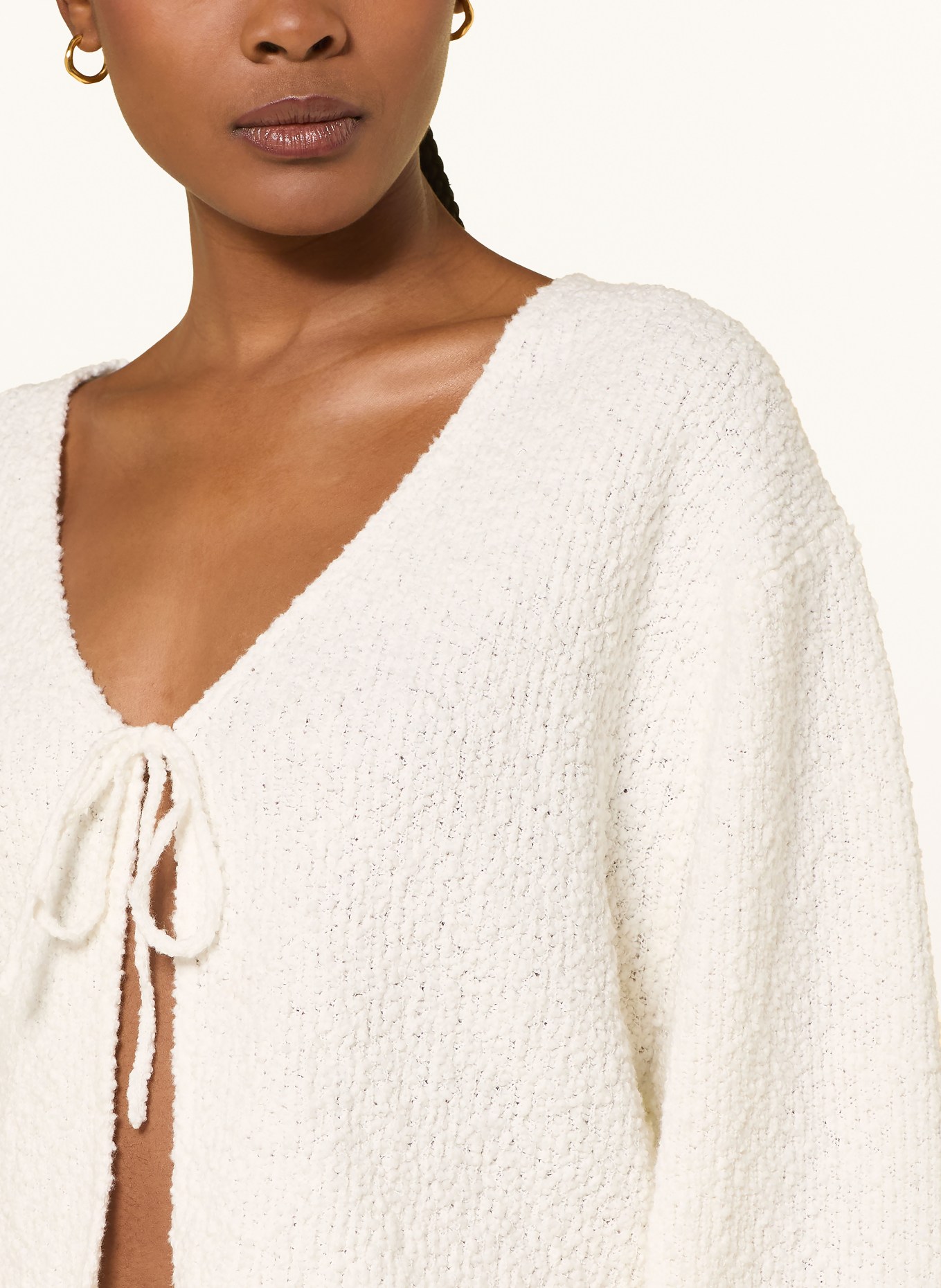 LEZU Strickjacke HENNI: CREME