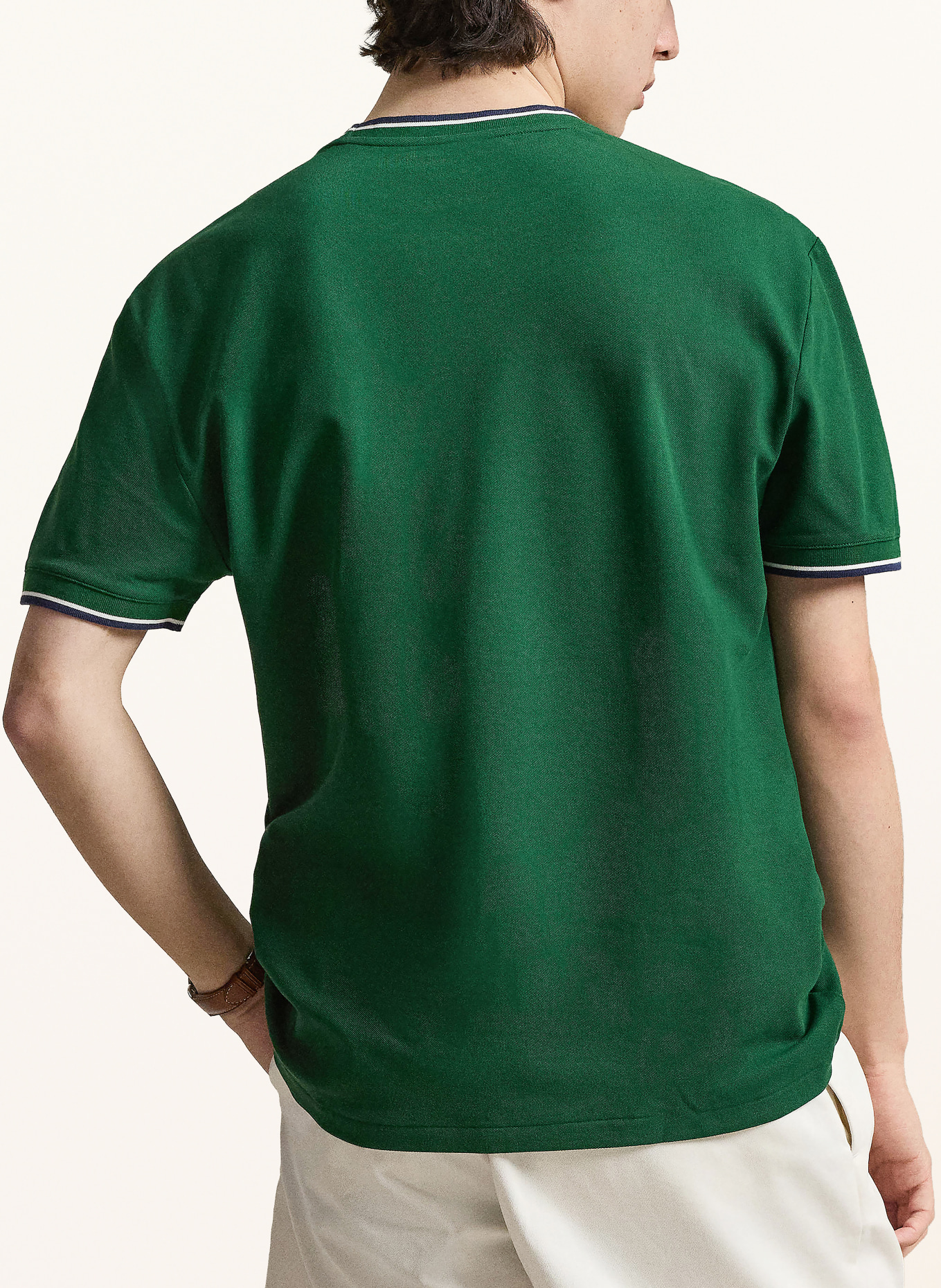 POLO RALPH LAUREN T-shirt: VERT / BLEU FONCÉ / BLANC