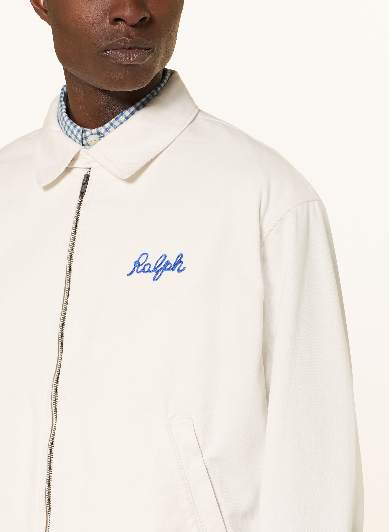 POLO RALPH LAUREN Blouson: WEISS / DUNKELBLAU / SCHWARZ