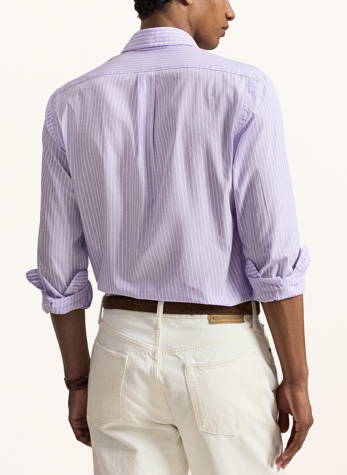 POLO RALPH LAUREN Chemise Custom Fit: LILAS / BLANC