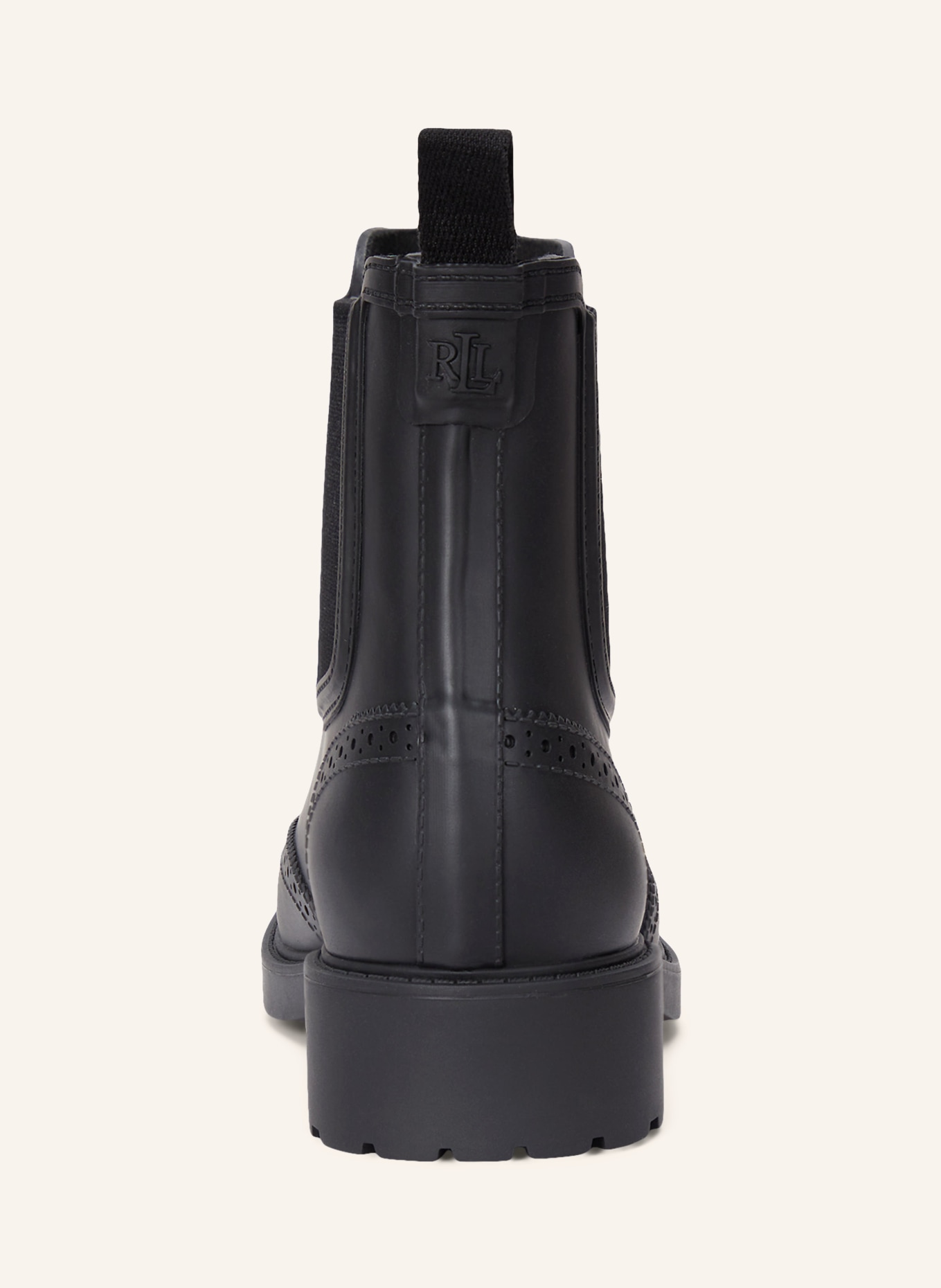 LAUREN RALPH LAUREN Botki Chelsea: CZARNY