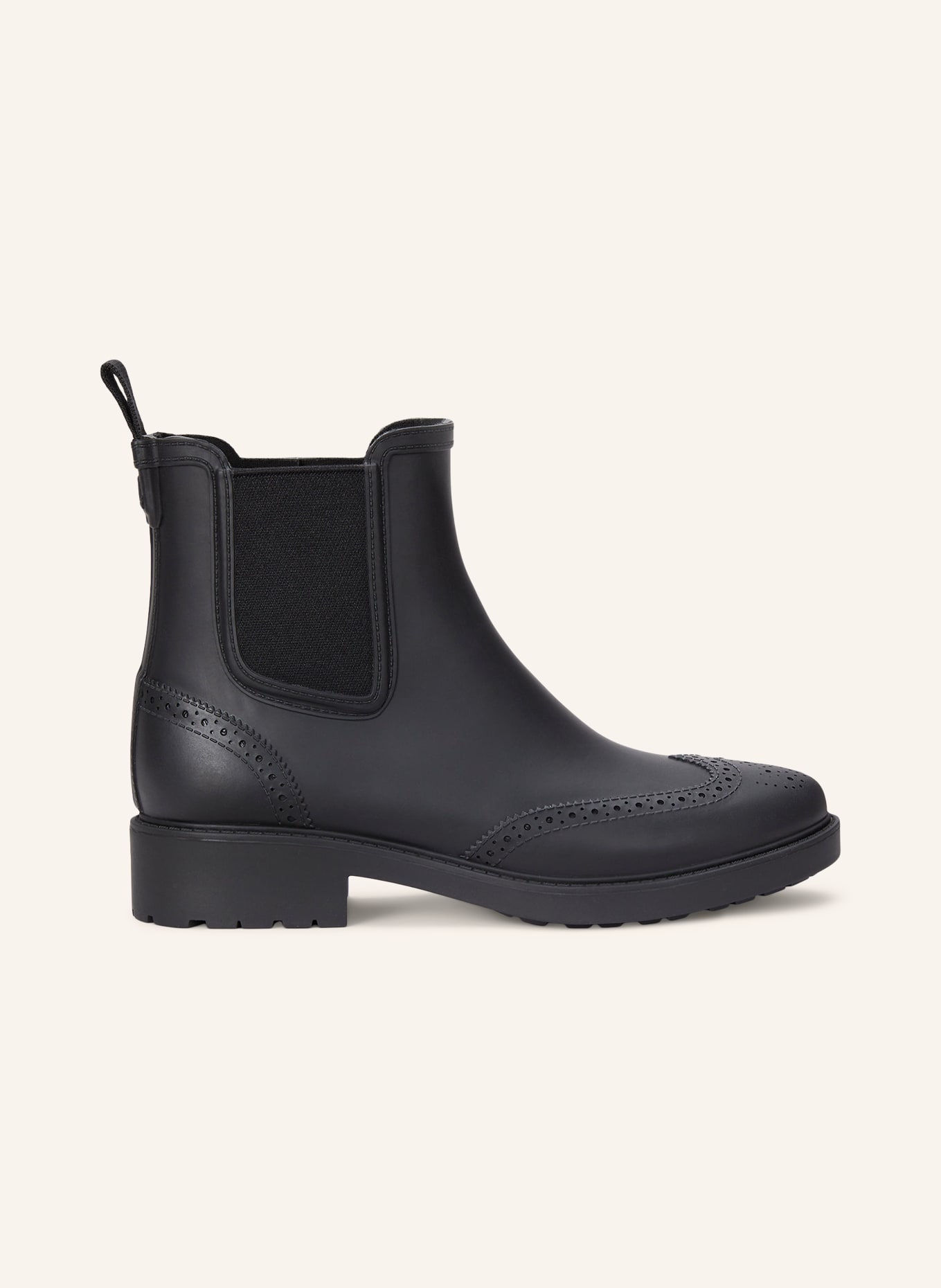 LAUREN RALPH LAUREN Botki Chelsea: CZARNY