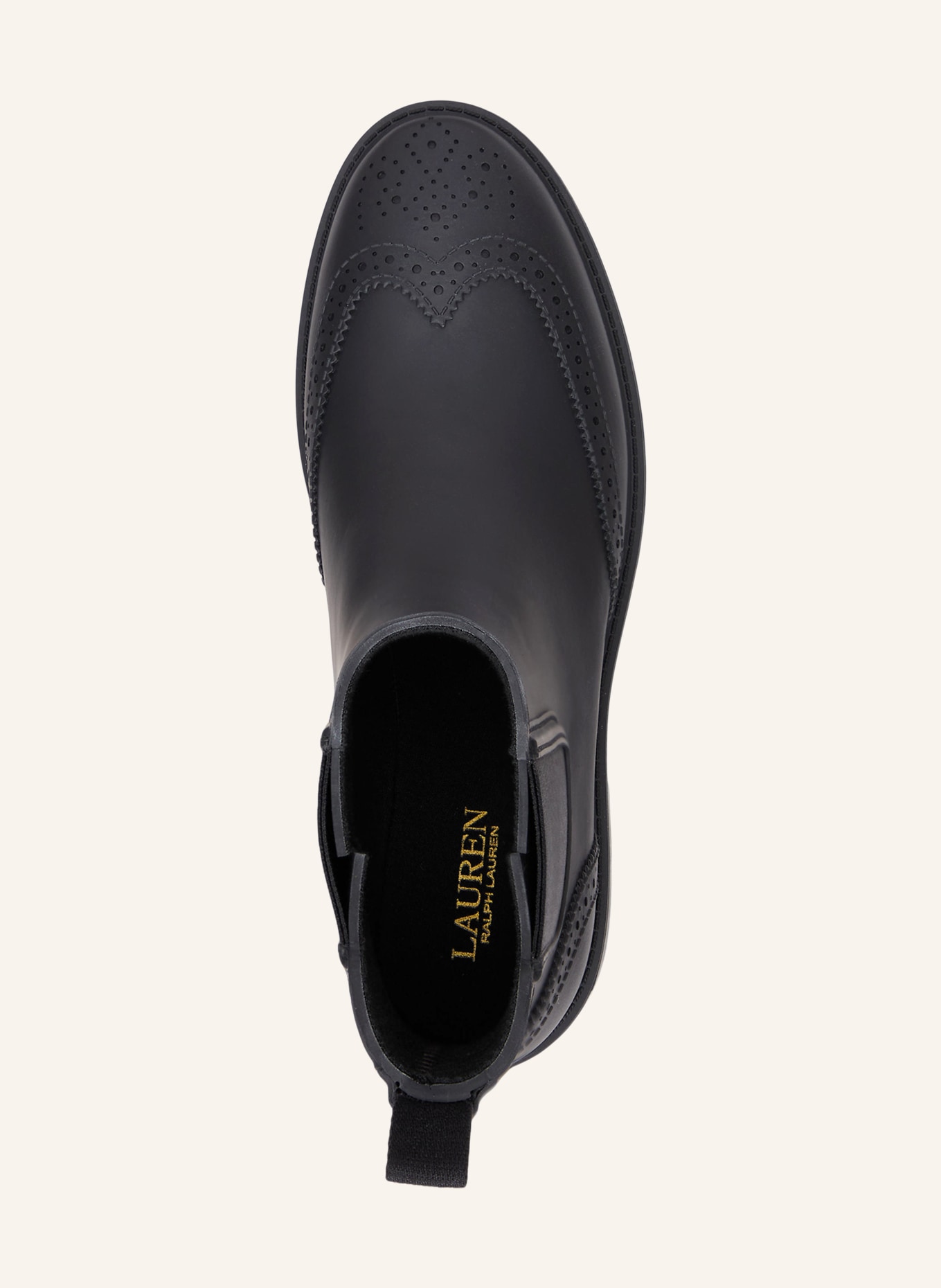 LAUREN RALPH LAUREN Botki Chelsea: CZARNY