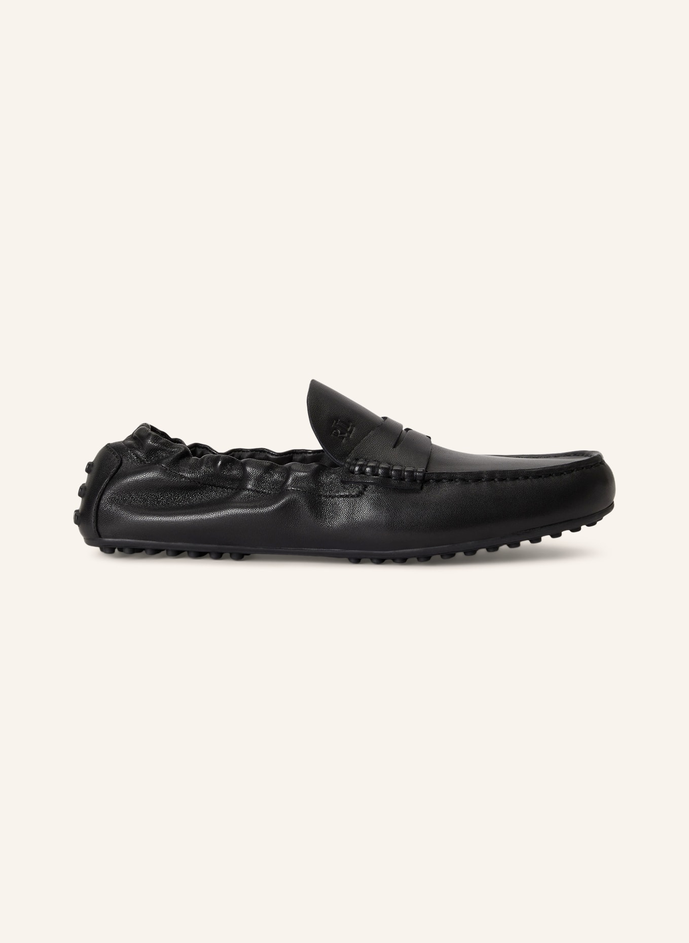 LAUREN RALPH LAUREN WYNNIE moccasins: BLACK