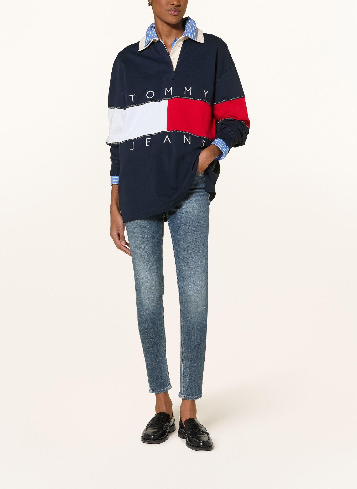 TOMMY JEANS Jean skinny NORA: 1DA Denim Grey 01