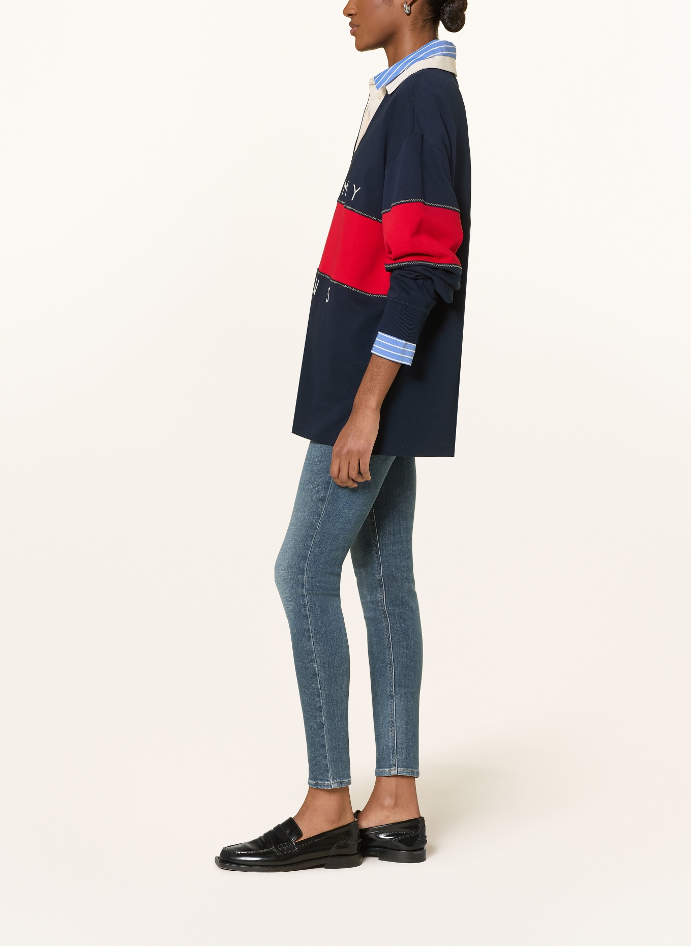 TOMMY JEANS Jean skinny NORA: 1DA Denim Grey 01