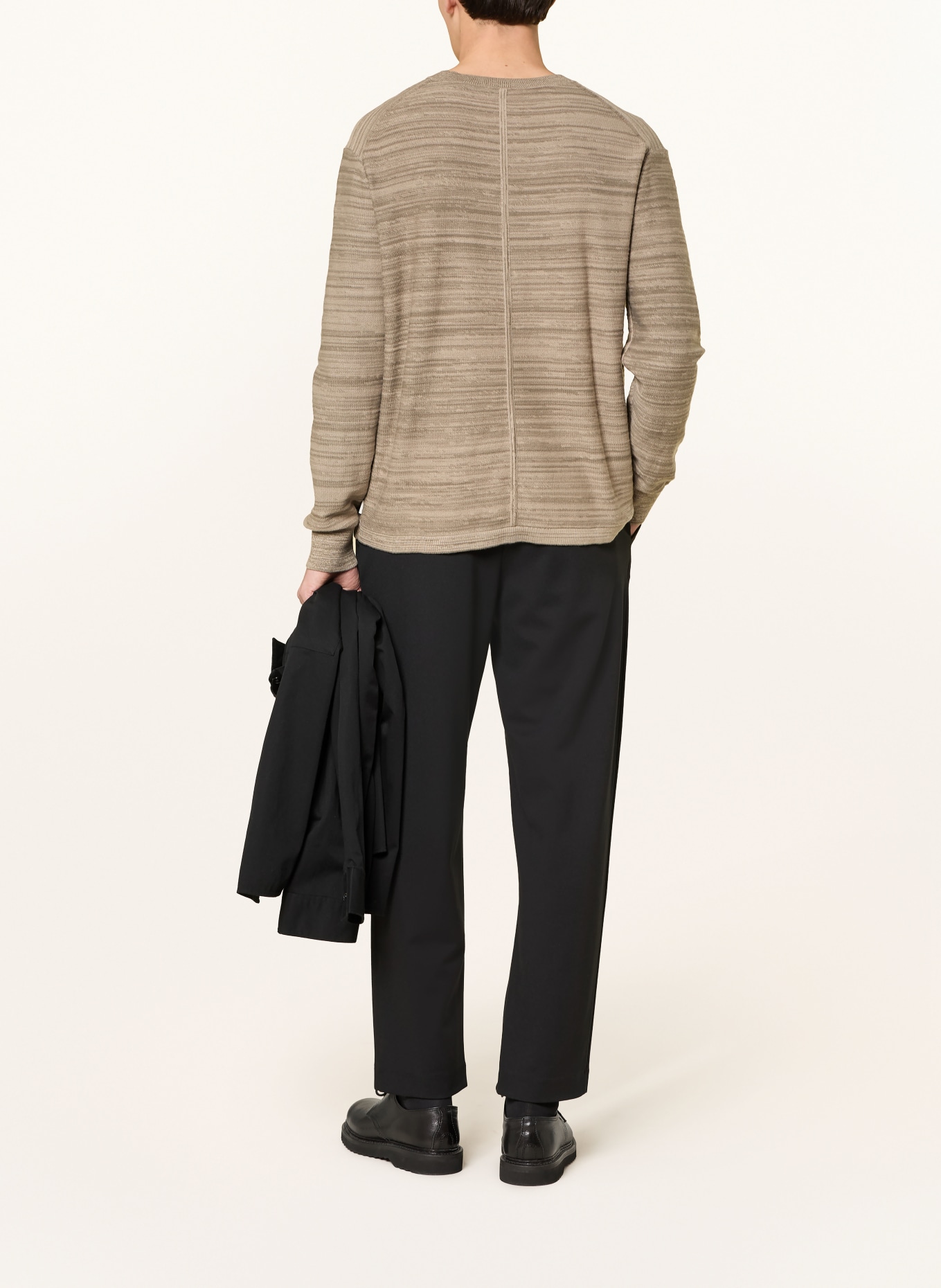 Calvin Klein Jersey Pants, Tapered Fit: BLACK