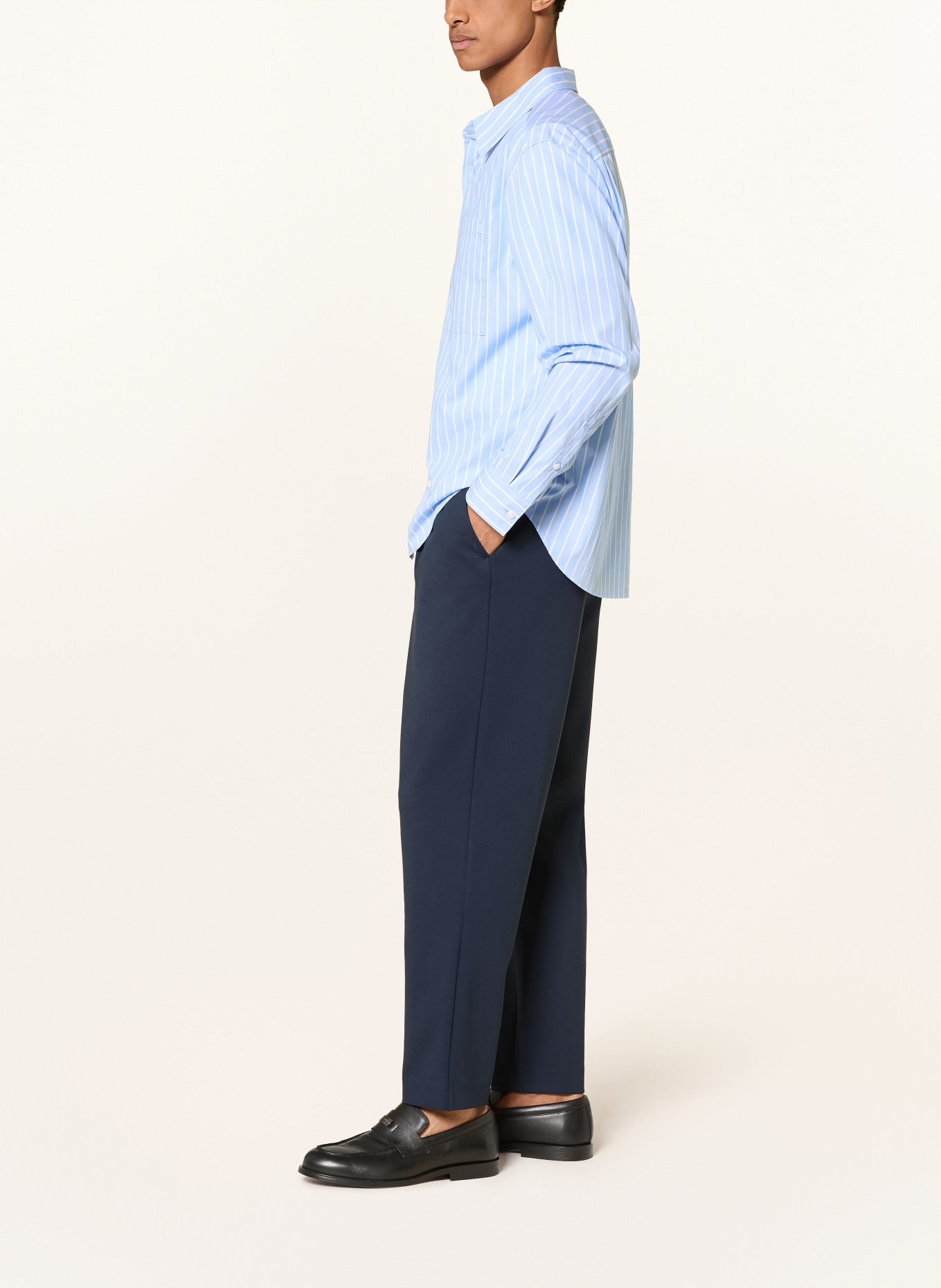Calvin Klein Pantalon de jogging coupe fuselée en jersey: BLEU FONCÉ