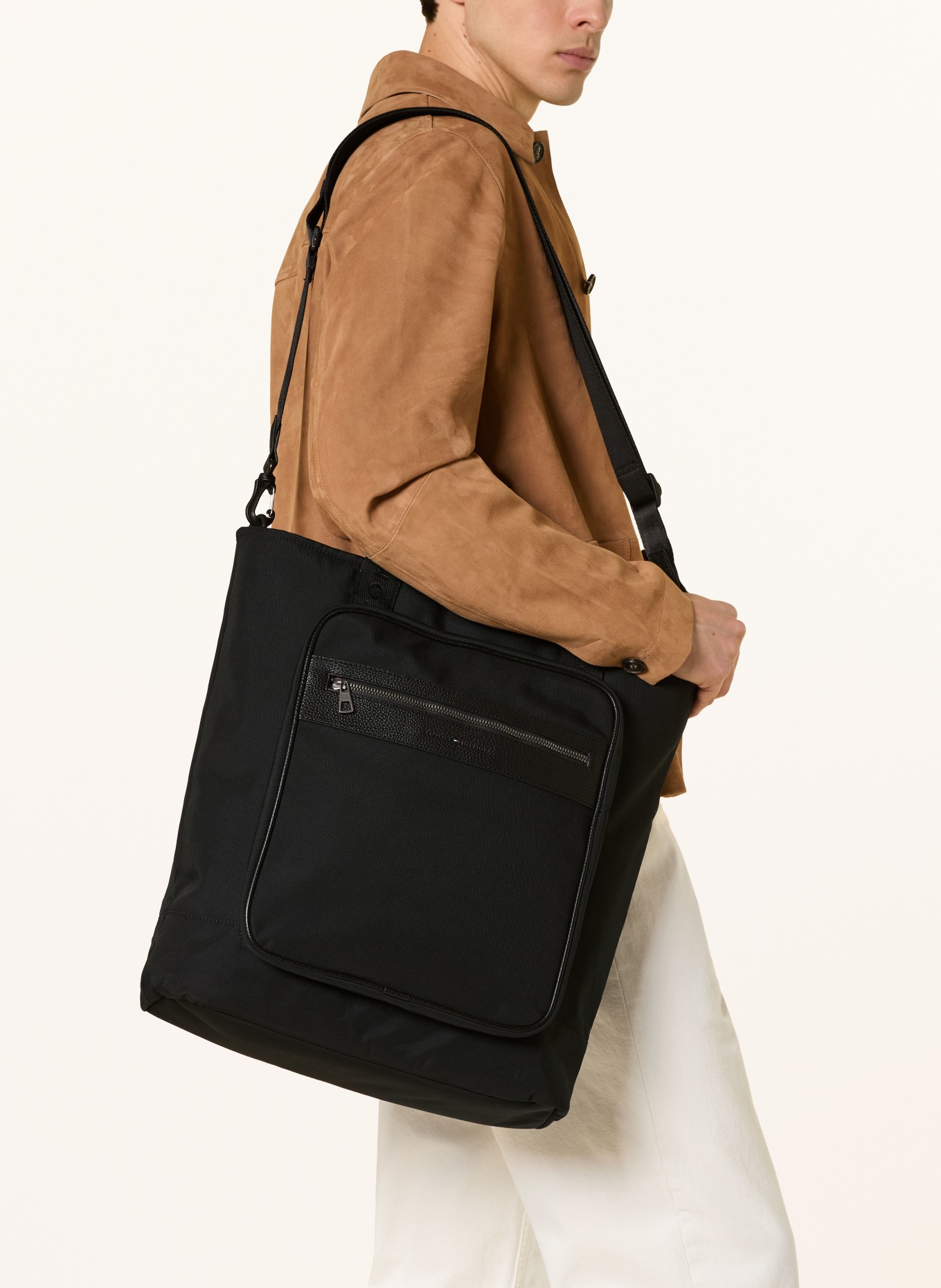 TOMMY HILFIGER Sac cabas: NOIR