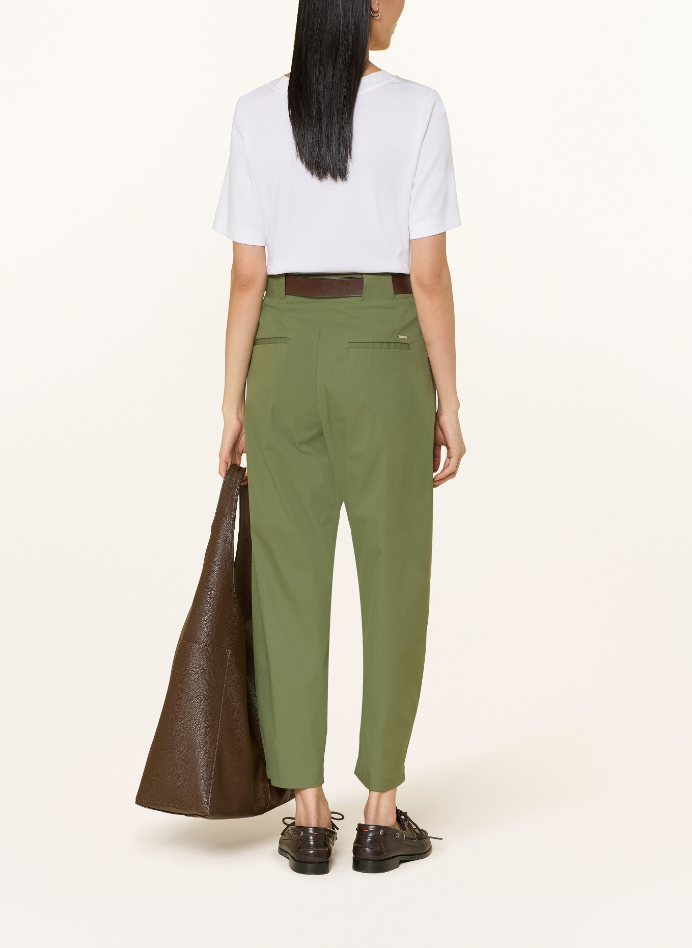 BRAX MEGAN 7/8 Pants: OLIVE