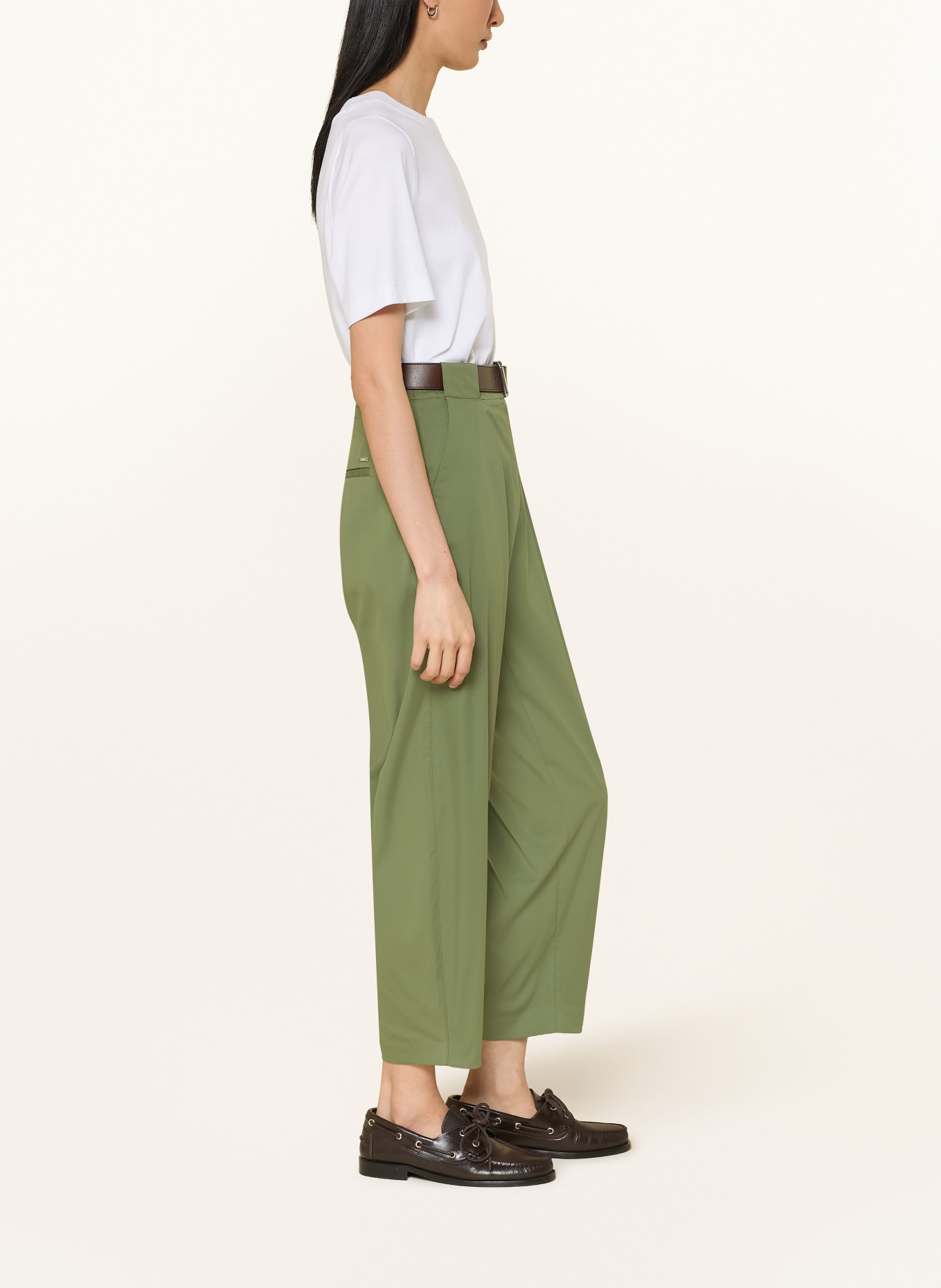 BRAX MEGAN 7/8 Pants: OLIVE