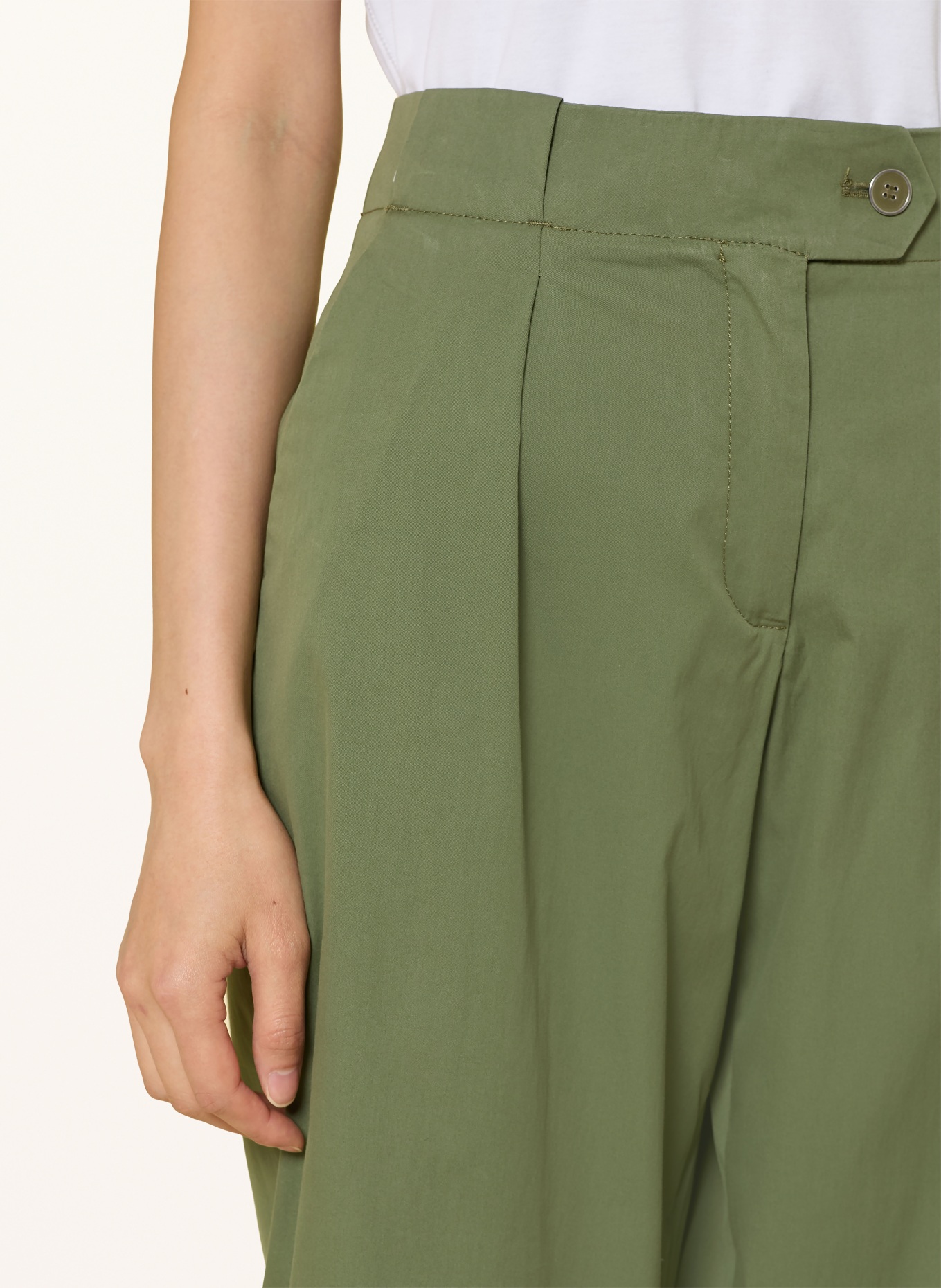 BRAX MEGAN 7/8 Pants: OLIVE