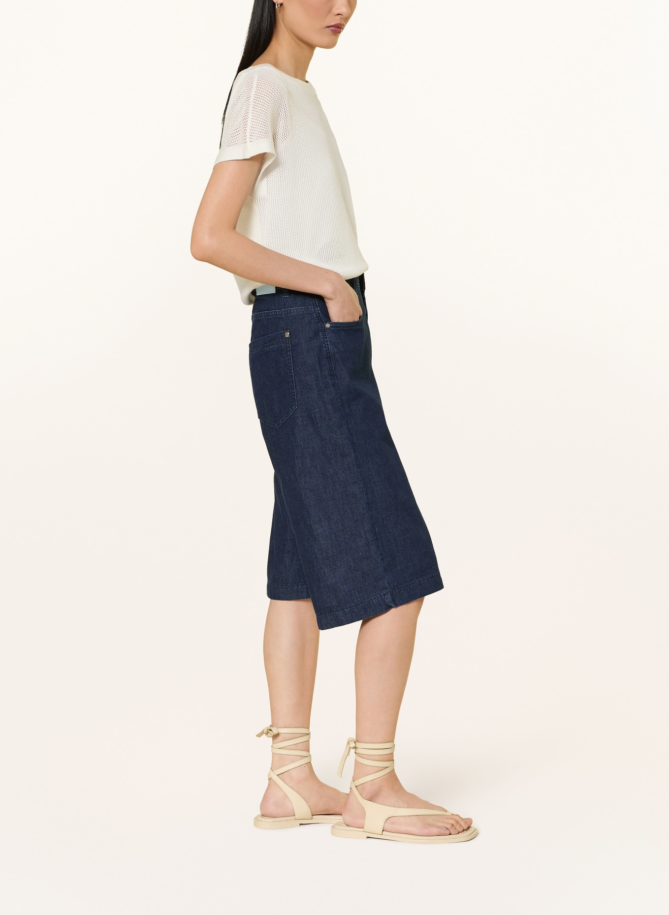 BRAX Bermuda en jean MAINE B: 12 CLEAN DARK BLUE