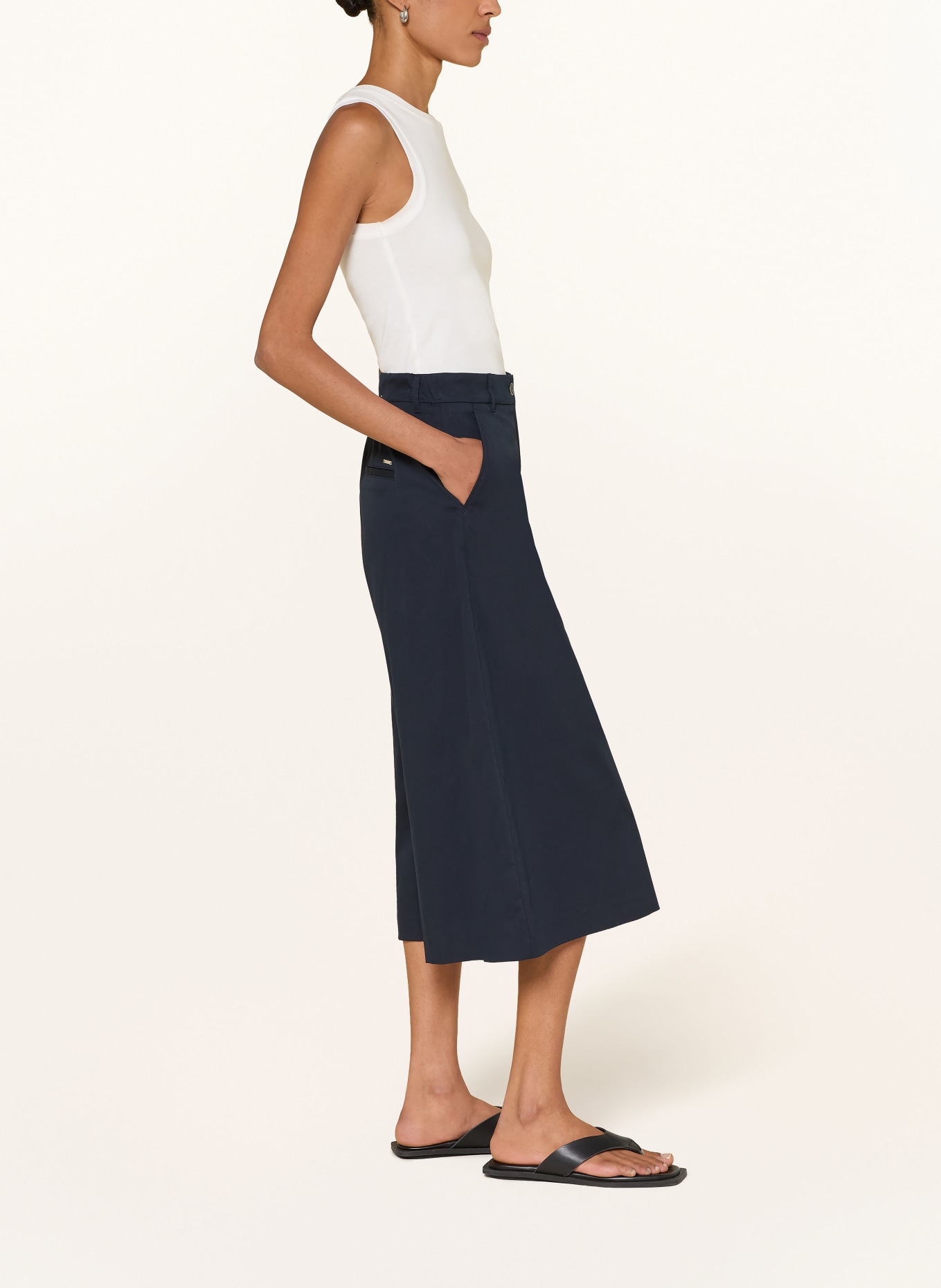 BRAX Culotte MELLI S: DONKERBLAUW