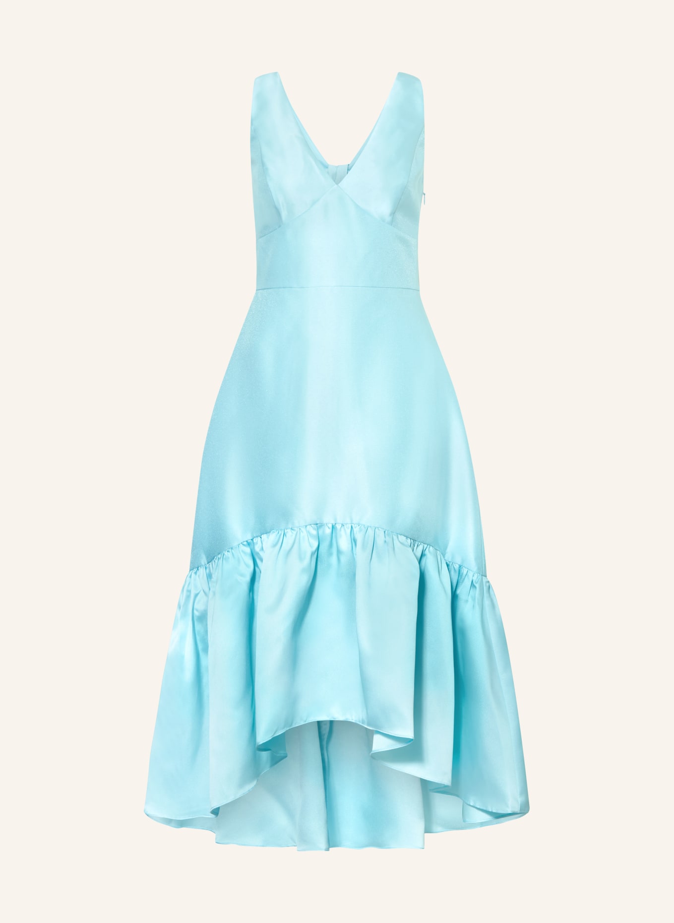 ADRIANNA PAPELL Cocktail dress with flounces: LIGHT BLUE