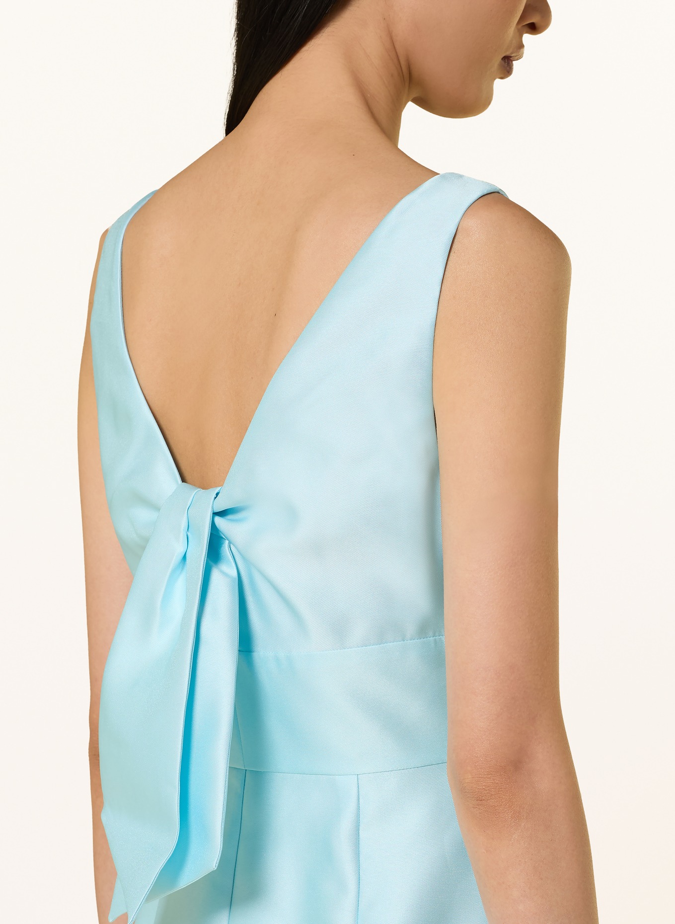 ADRIANNA PAPELL Cocktail dress with flounces: LIGHT BLUE