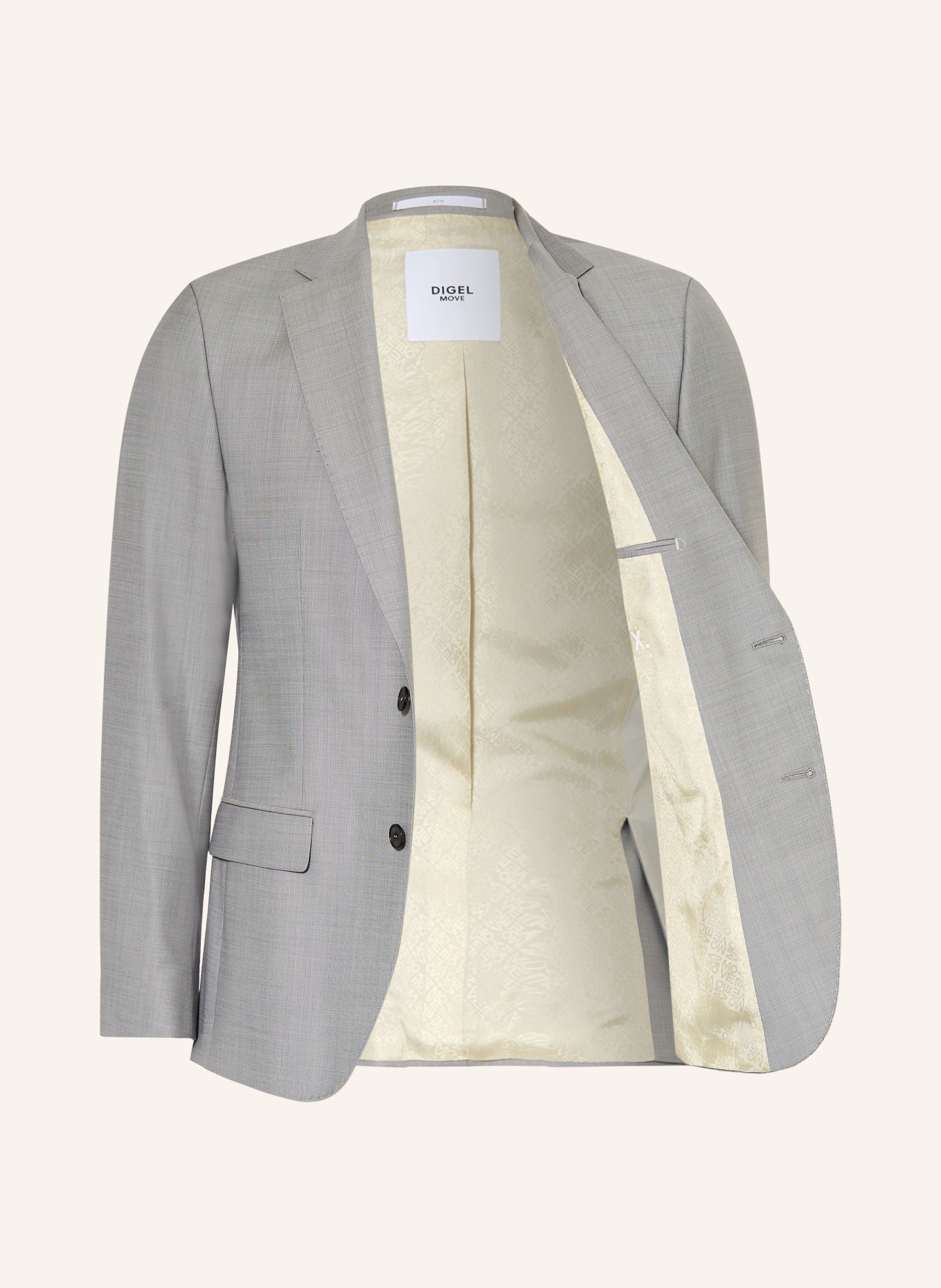 DIGEL move Marynarka ALESSO Slim Fit: 46 GRAU