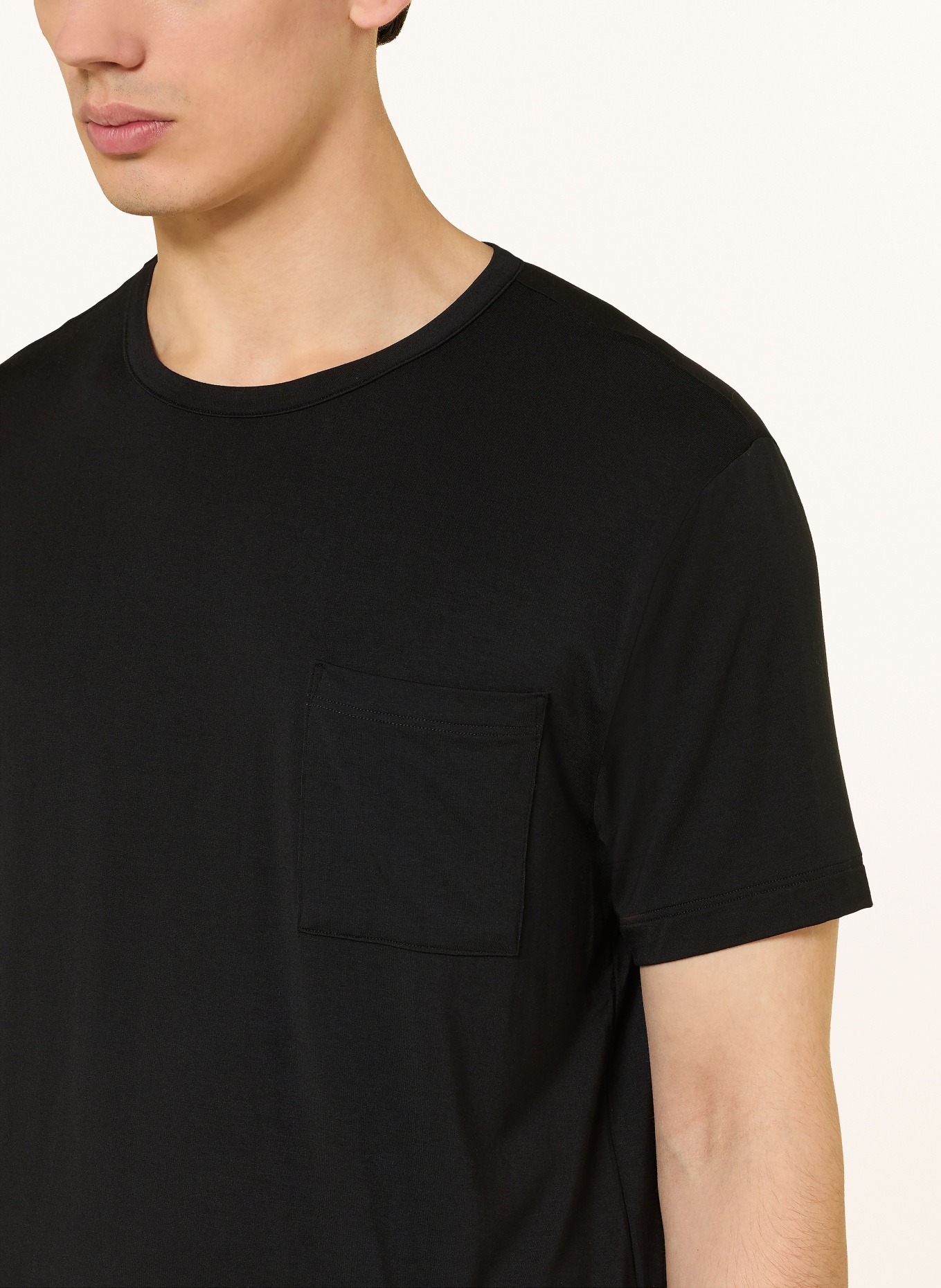 mey Chemise de nuit série JEFFERSON: NOIR