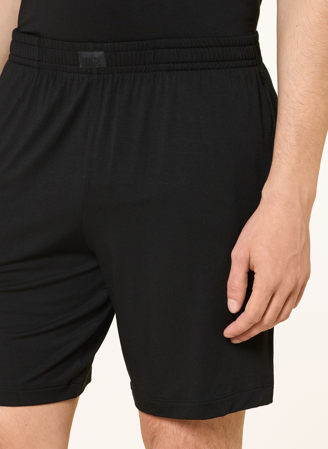 mey Pantaloni scurți de relaxare JEFFERSON: NEGRU
