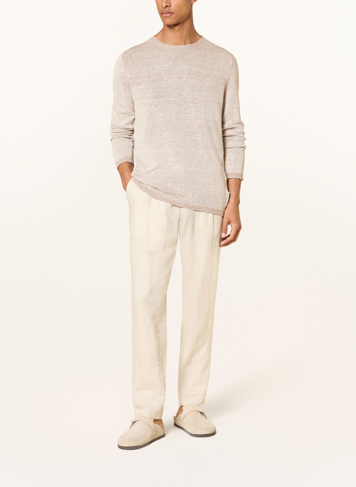 Marc O'Polo Pullover mit Leinen: GRAU