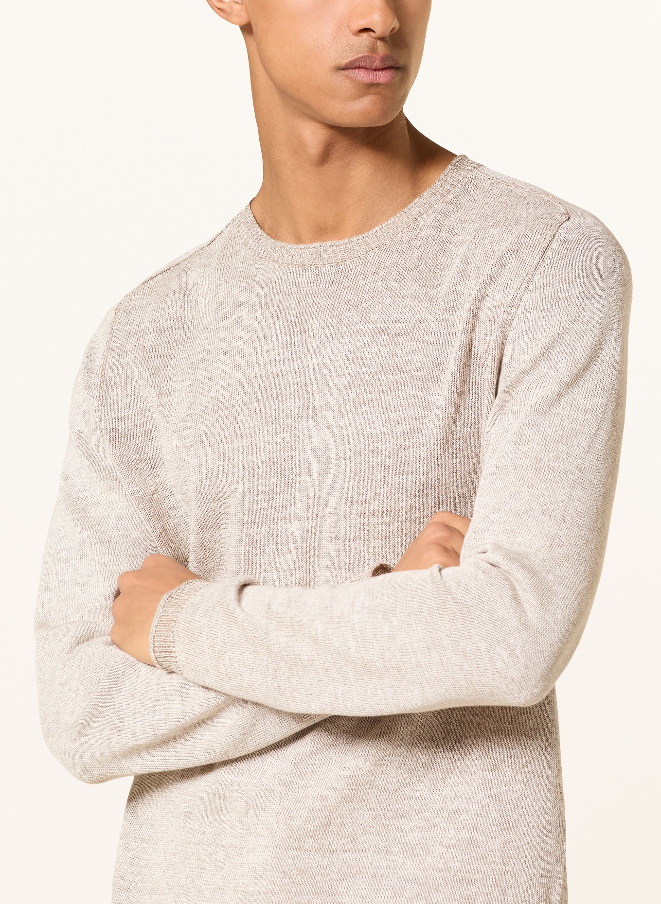 Marc O'Polo Pullover mit Leinen: GRAU
