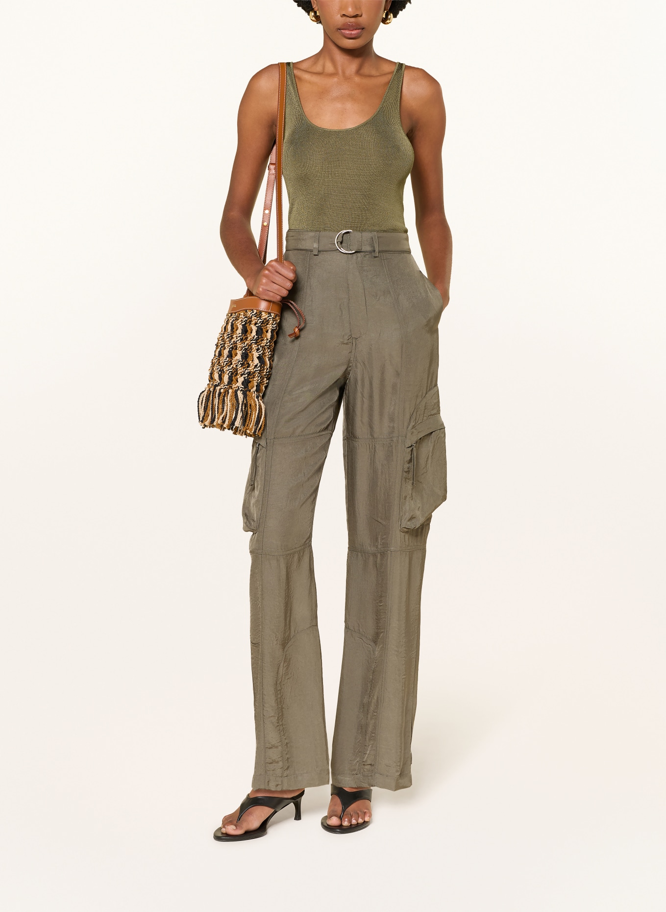 The Frankie Shop Stricktop RIVO: KHAKI