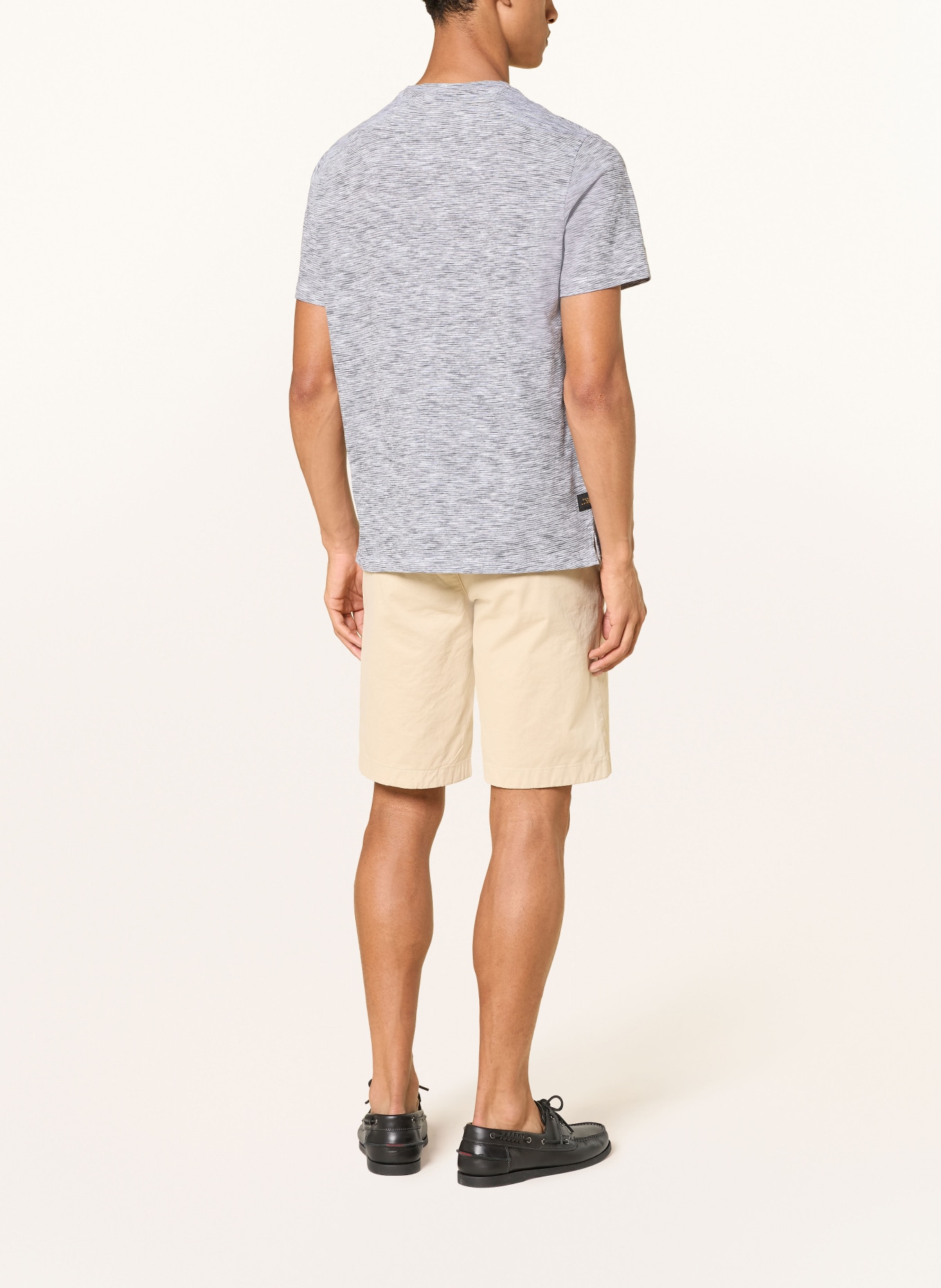 camel active Henley shirt: WHITE / BLACK