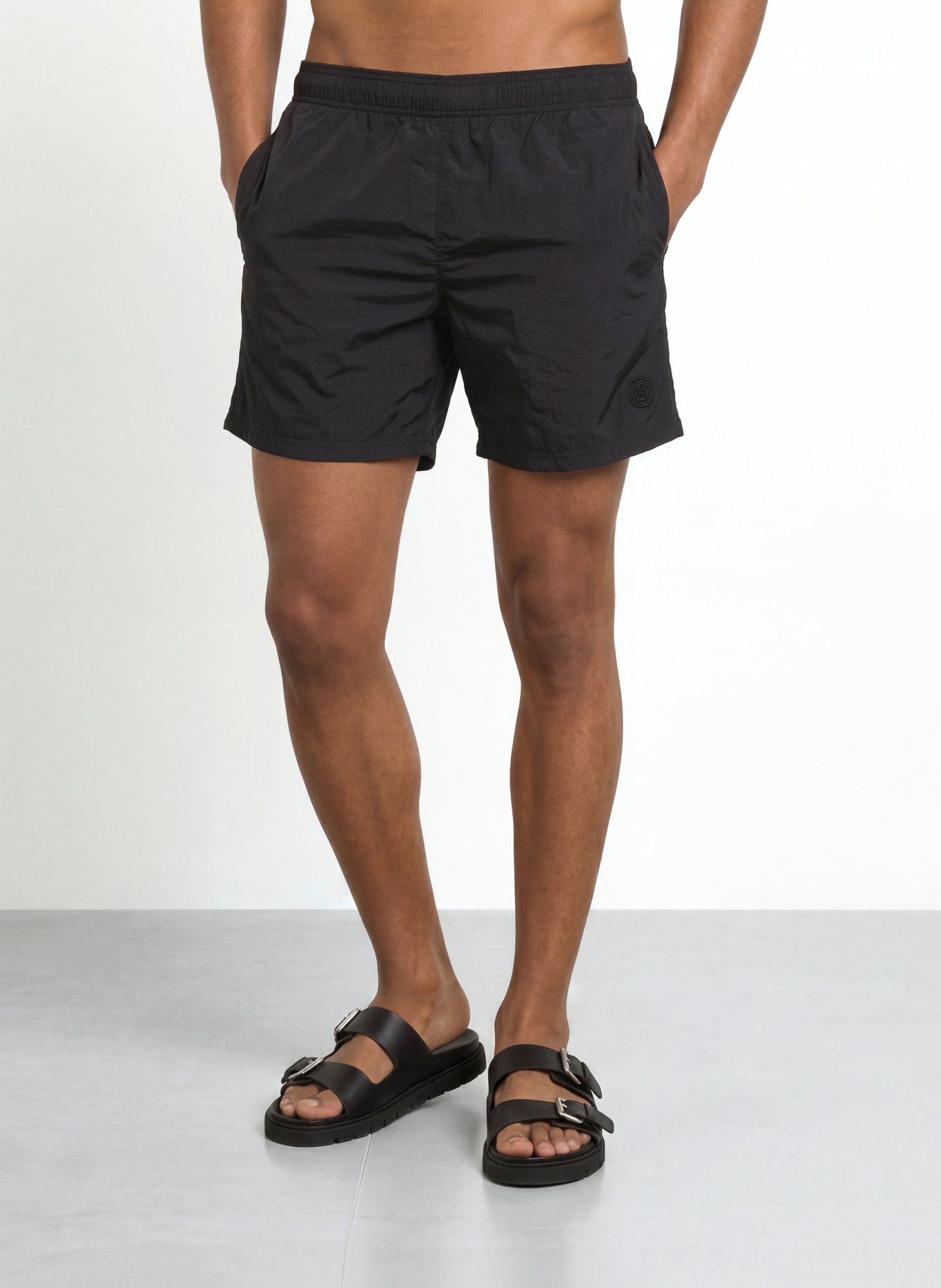 BOSS JET swim shorts: BLACK