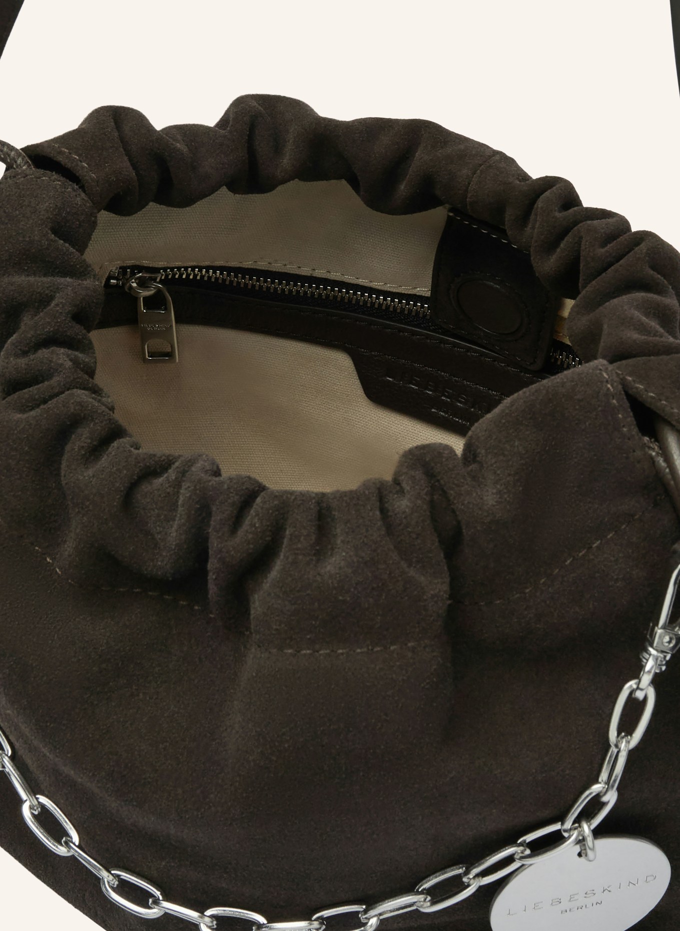 LIEBESKIND Geantă tip sac LYA SMALL: MARO ÎNCHIS