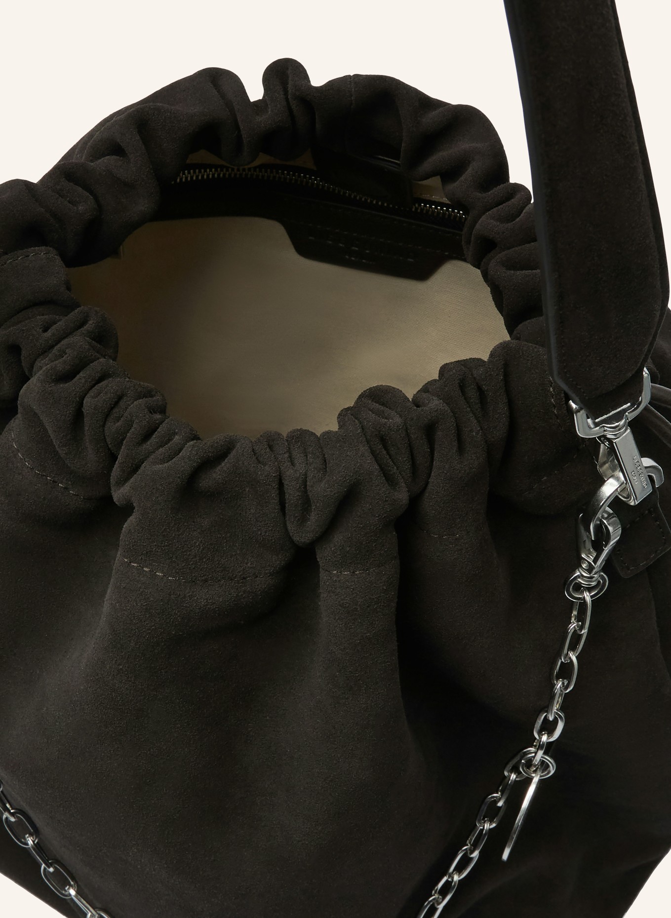 LIEBESKIND LYA MEDIUM Tote Bag: DARK BROWN / SILVER
