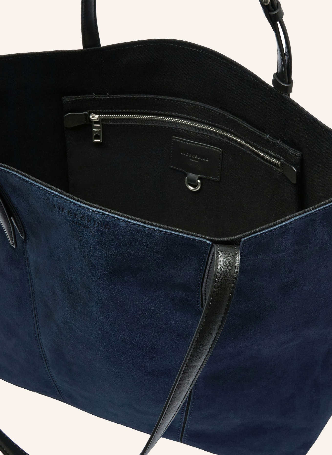 LIEBESKIND Sac cabas UNA MEDIUM: BLEU FONCÉ / NOIR