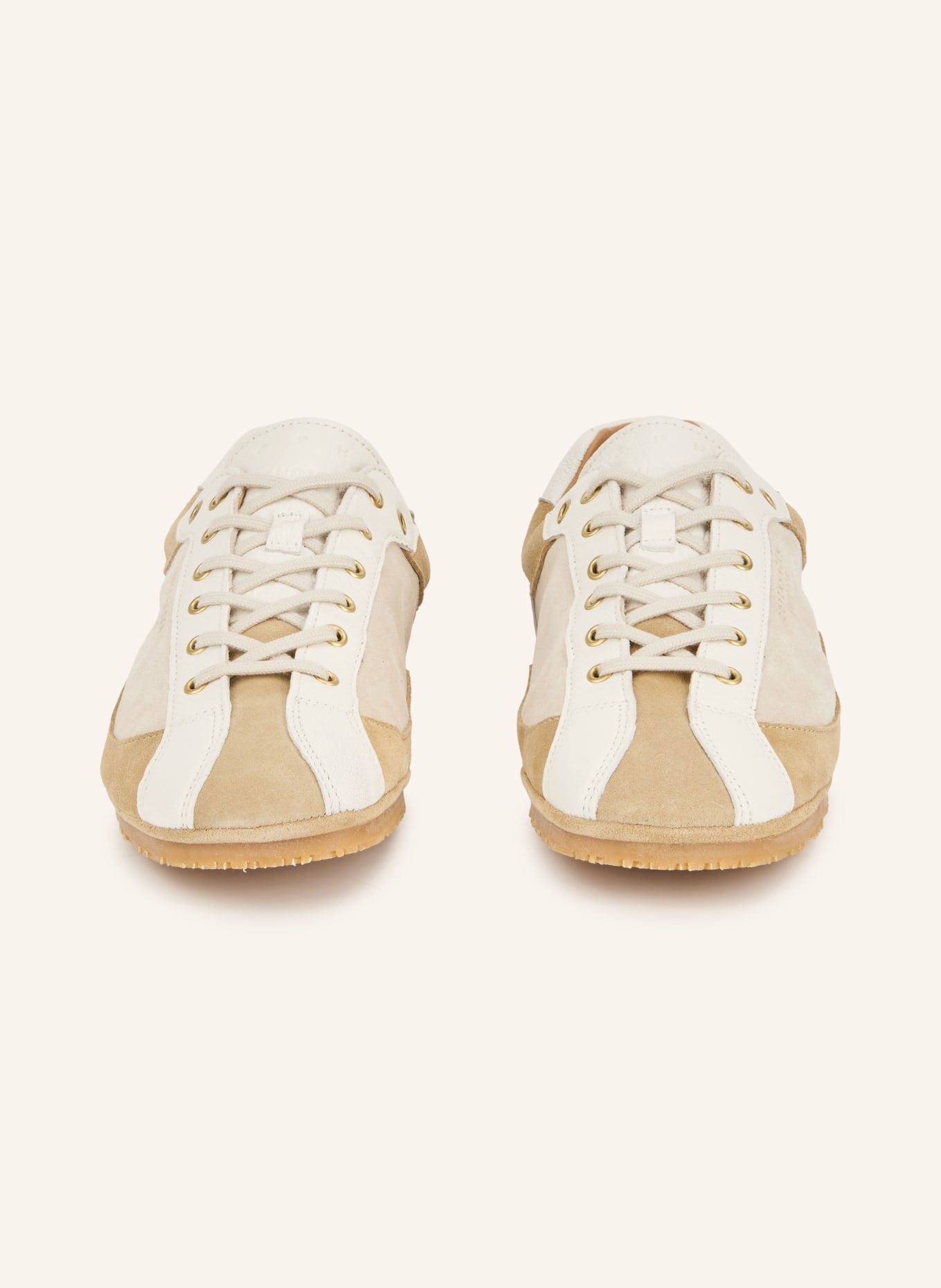 COPENHAGEN STUDIOS Sneaker CPH723: BIAŁY / ZŁOTY / BEŻOWY