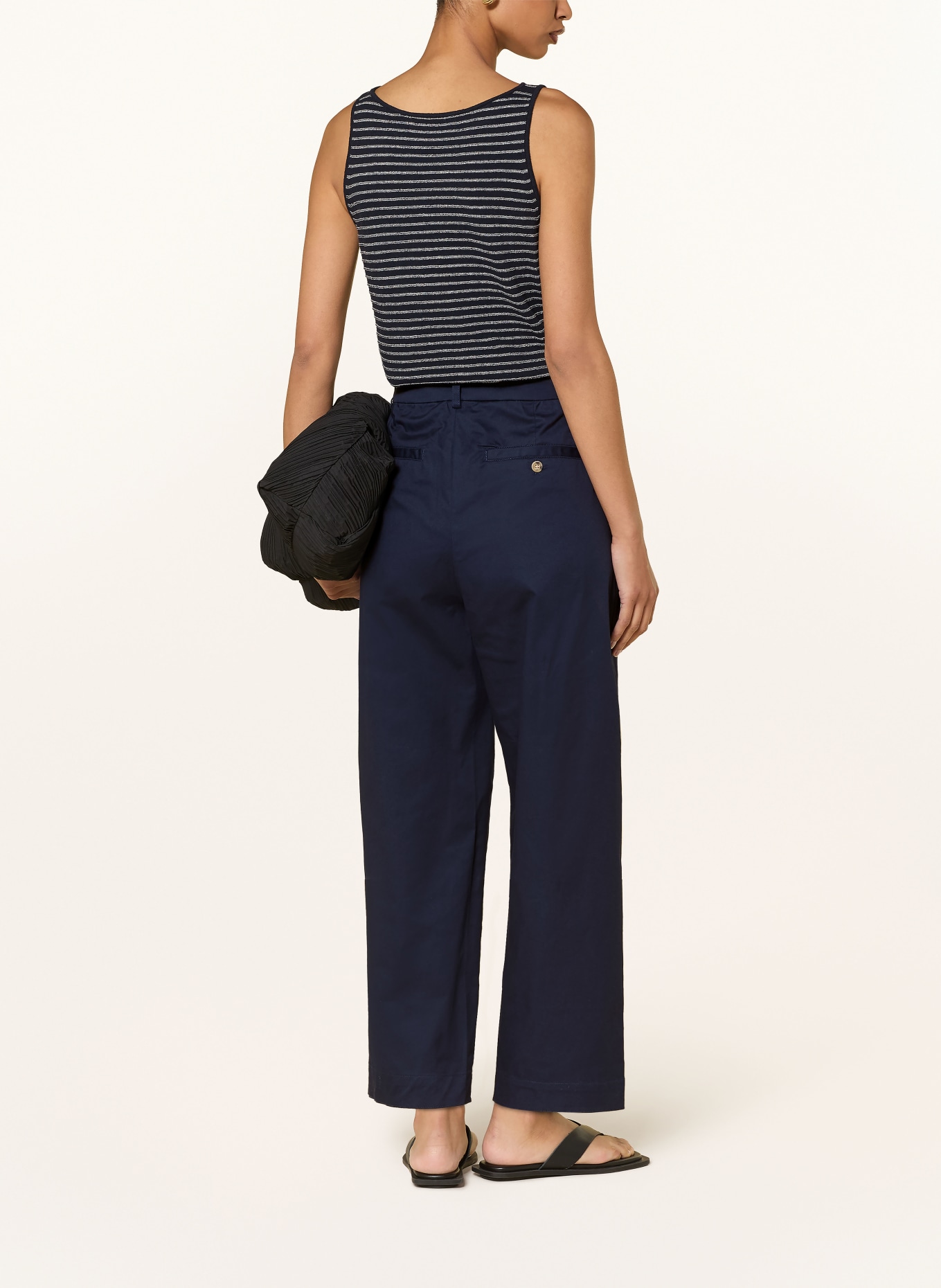 InWear Pantaloni 7/8 ELVIA SINIKKA: ALBASTRU ÎNCHIS