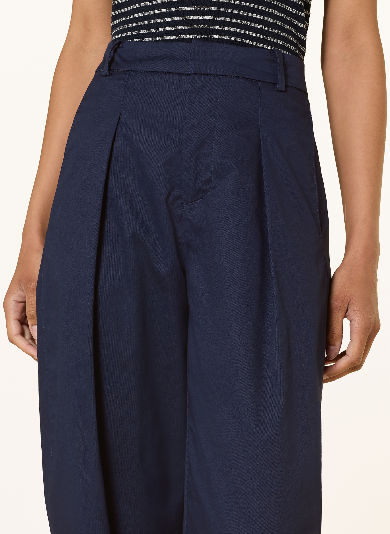 InWear Pantaloni 7/8 ELVIA SINIKKA: ALBASTRU ÎNCHIS