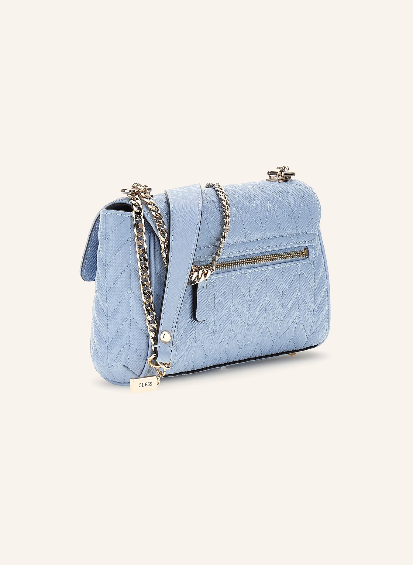 GUESS Schoudertas STACEY: LICHTBLAUW