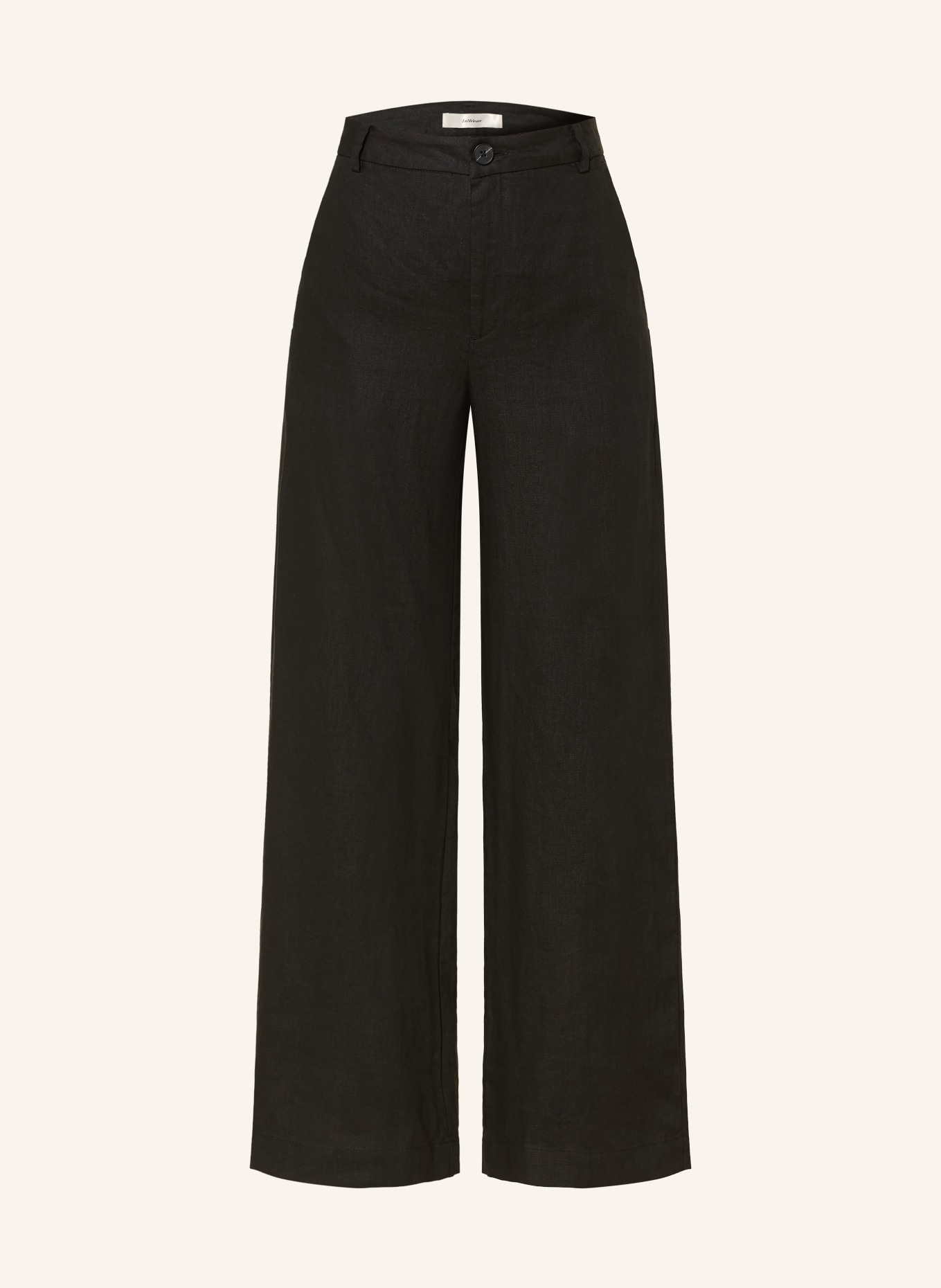 InWear Hose ELINORIW SOLINA aus Leinen: SCHWARZ