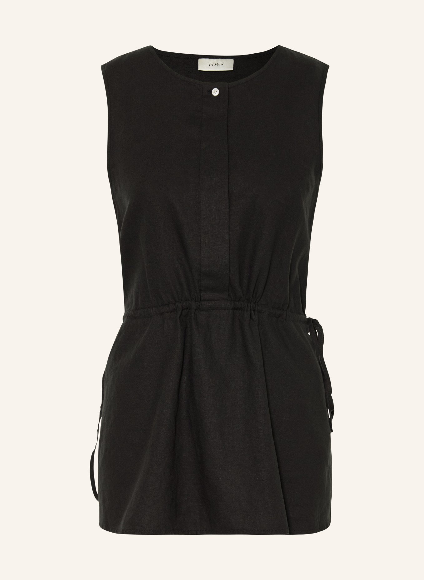 InWear Top ROWANIW met linnen: ZWART