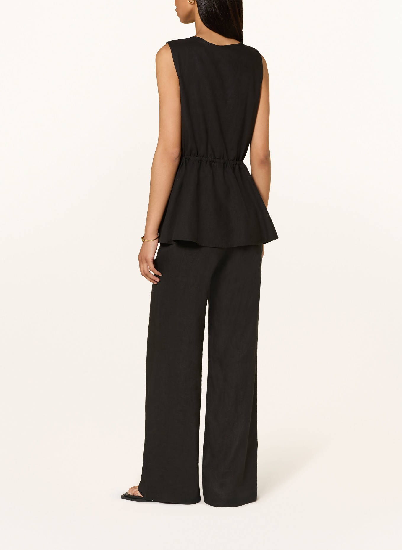 InWear Top ROWANIW met linnen: ZWART