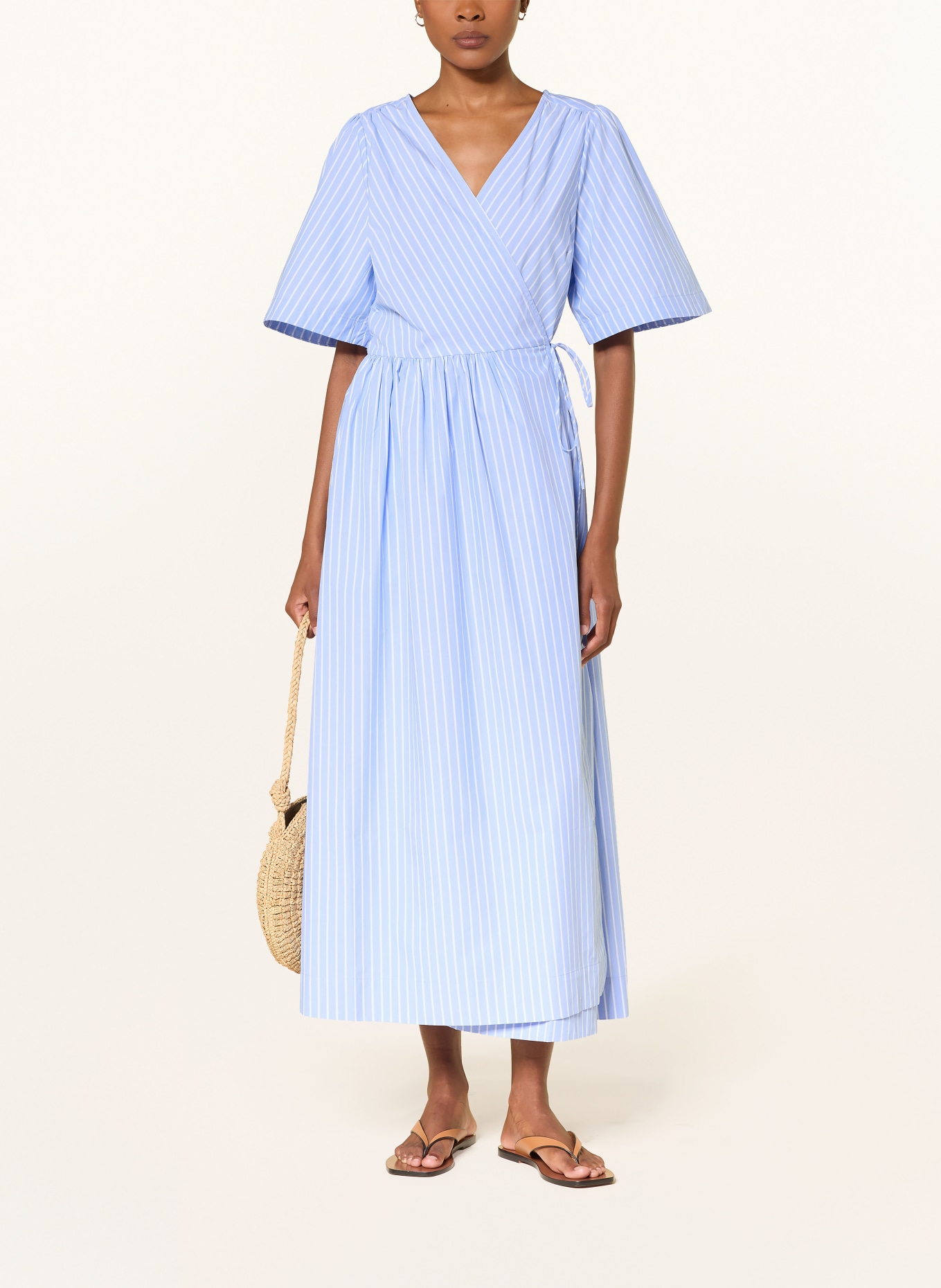 InWear Wickelkleid RAELYNNIW: HELLBLAU / WEISS