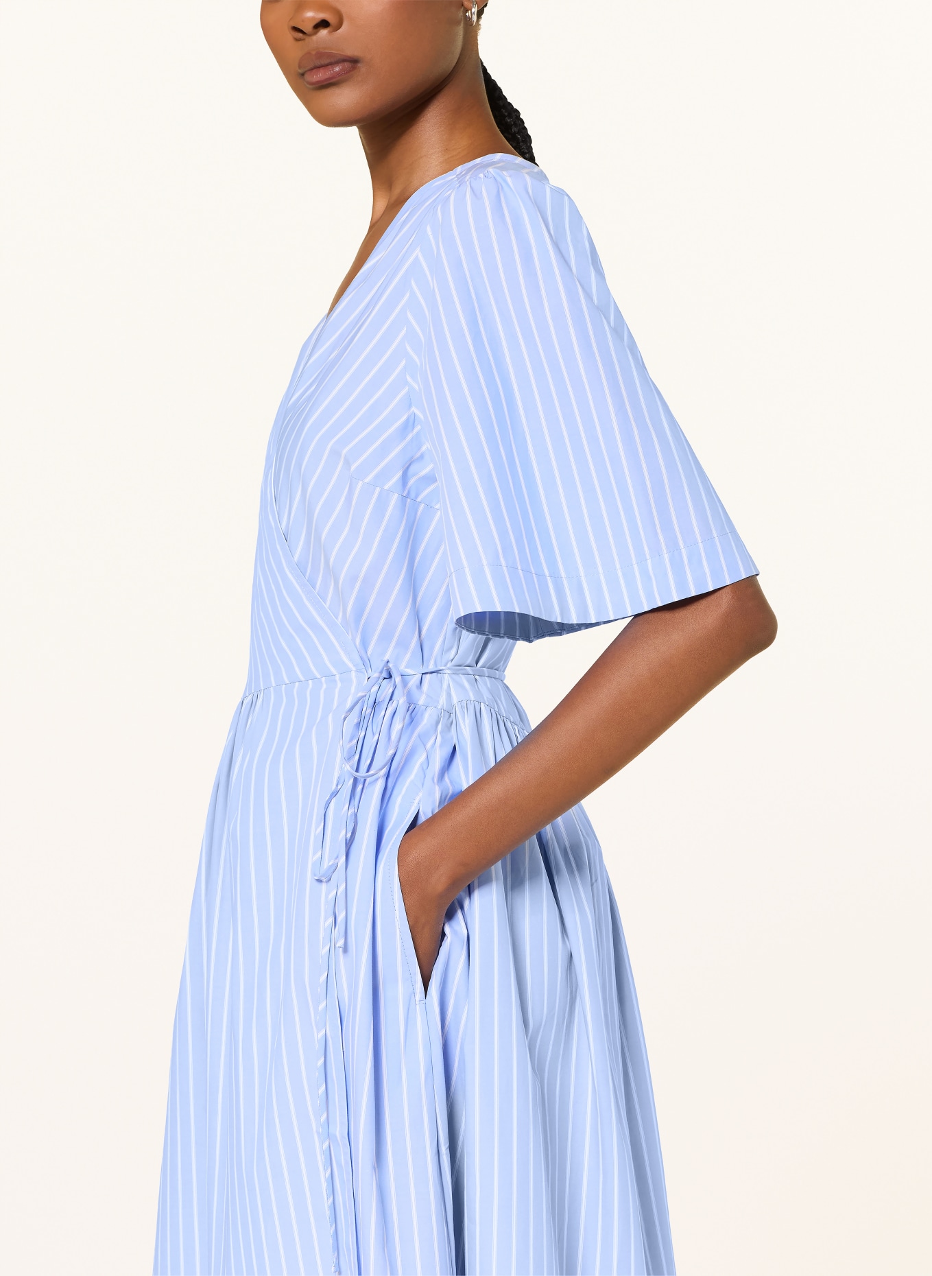 InWear Wickelkleid RAELYNNIW: HELLBLAU / WEISS