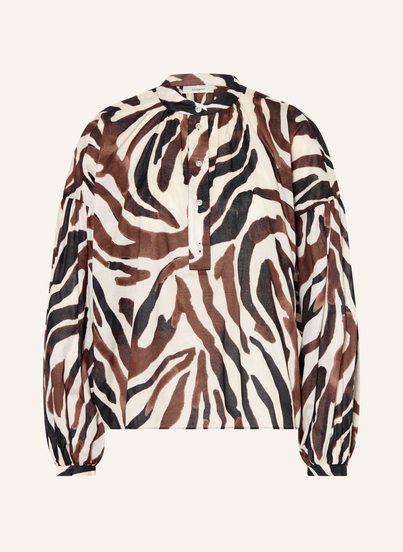 InWear Blusenshirt ROSALIEIW: BRAUN / CREME / SCHWARZ