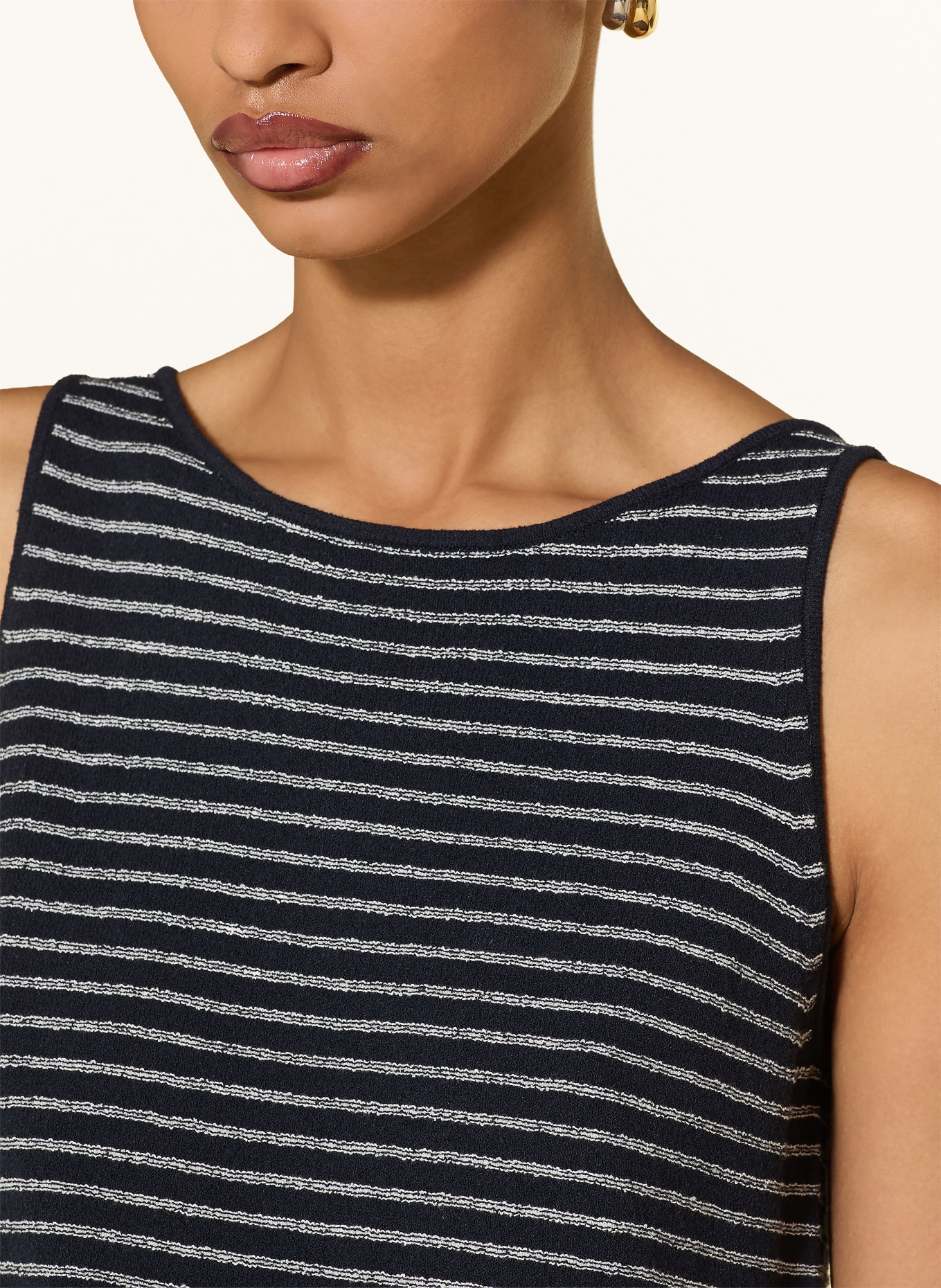 InWear Gebreide top NOLAIW: DONKERBLAUW / WIT