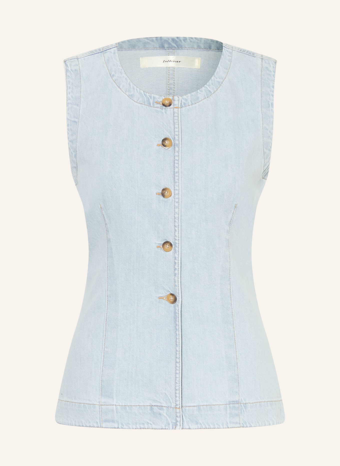 InWear ELLYIW Denim Vest: LIGHT BLUE