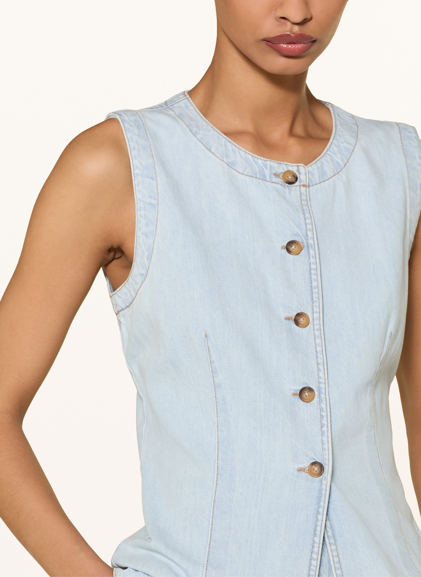 InWear ELLYIW Denim Vest: LIGHT BLUE