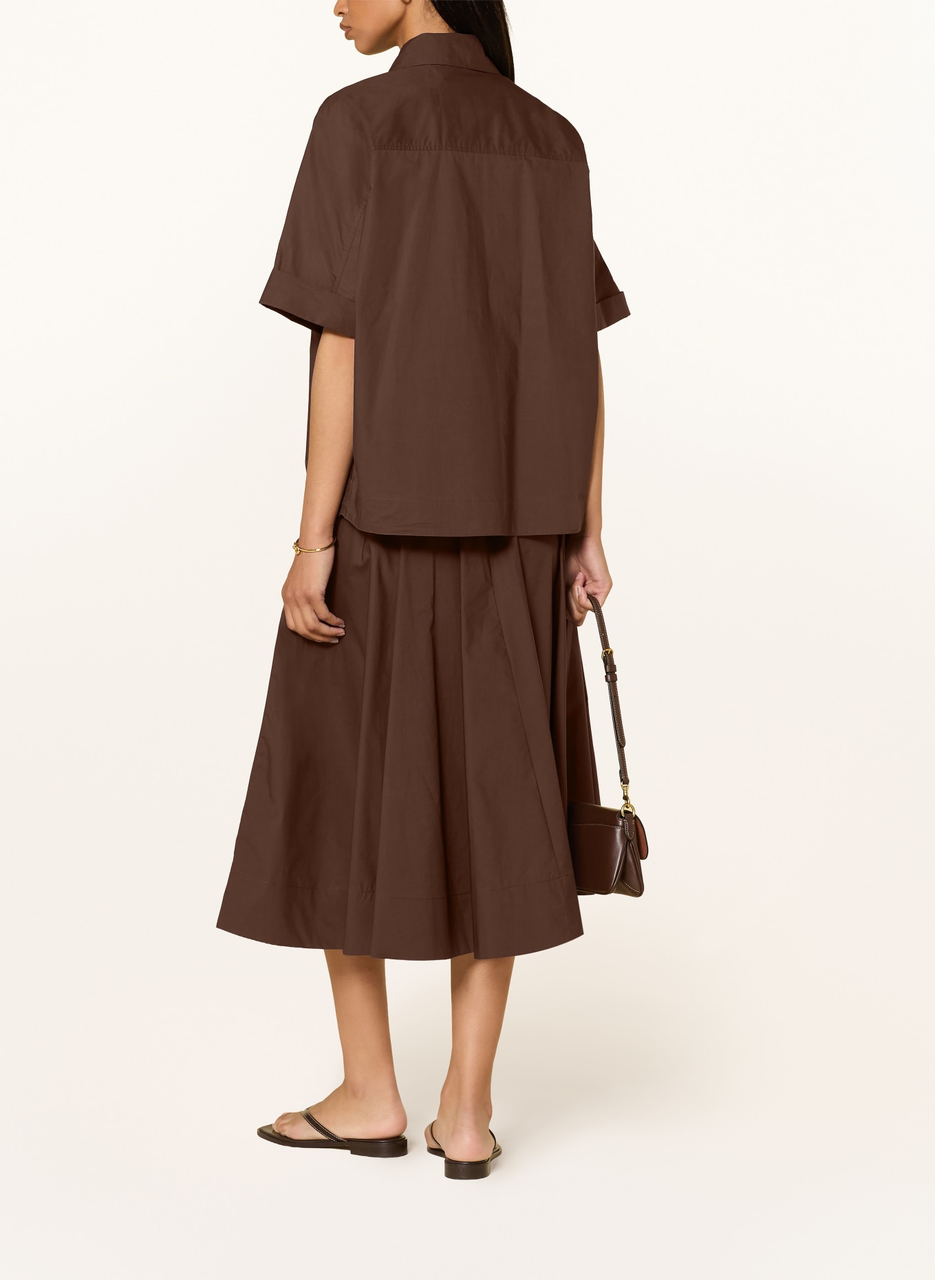 InWear Sukně RAVENIW: TMAVĚ HNĚDÁ