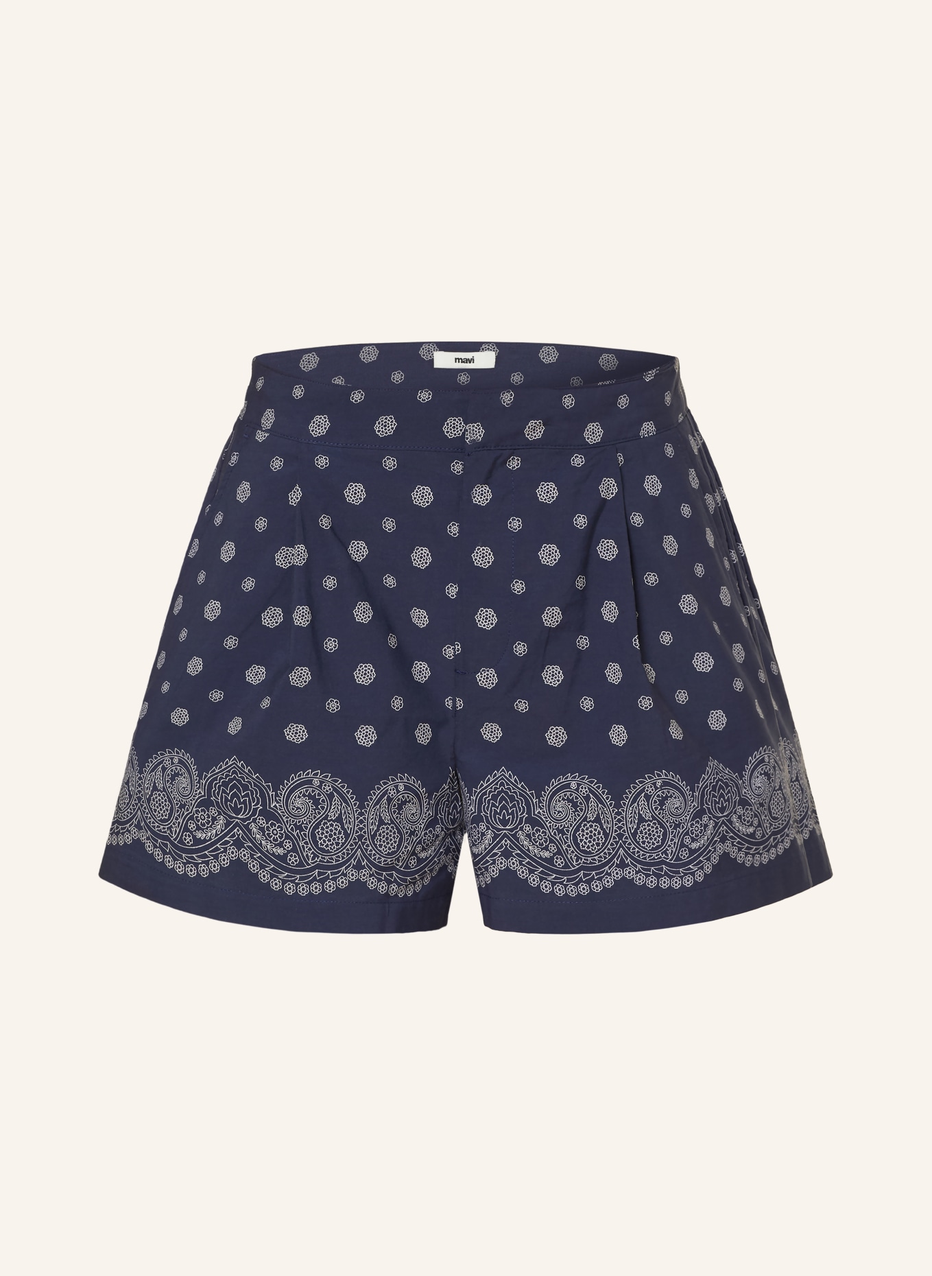 mavi Shorts: DARK BLUE / WHITE