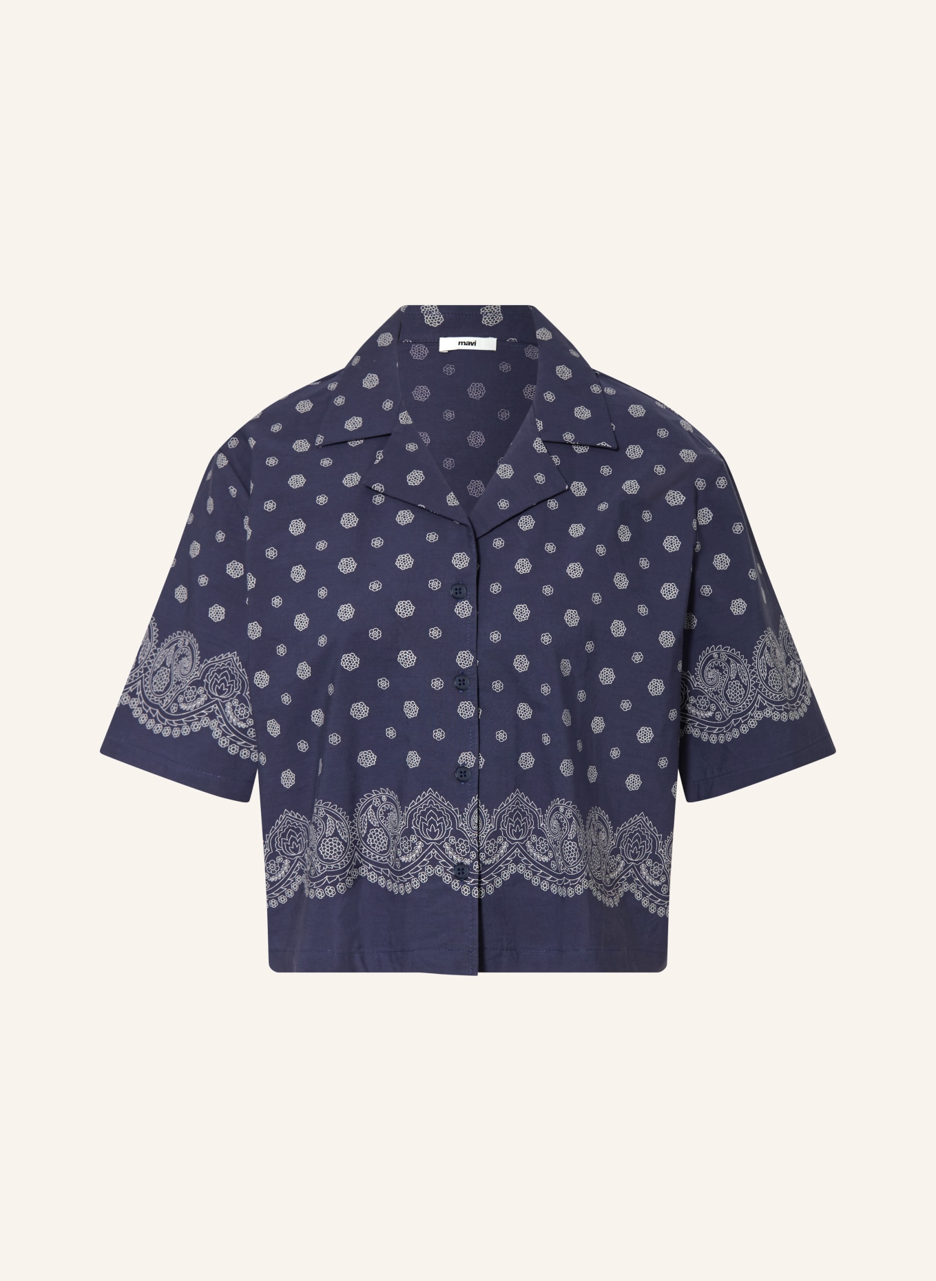 mavi Blouse: DARK BLUE / WHITE