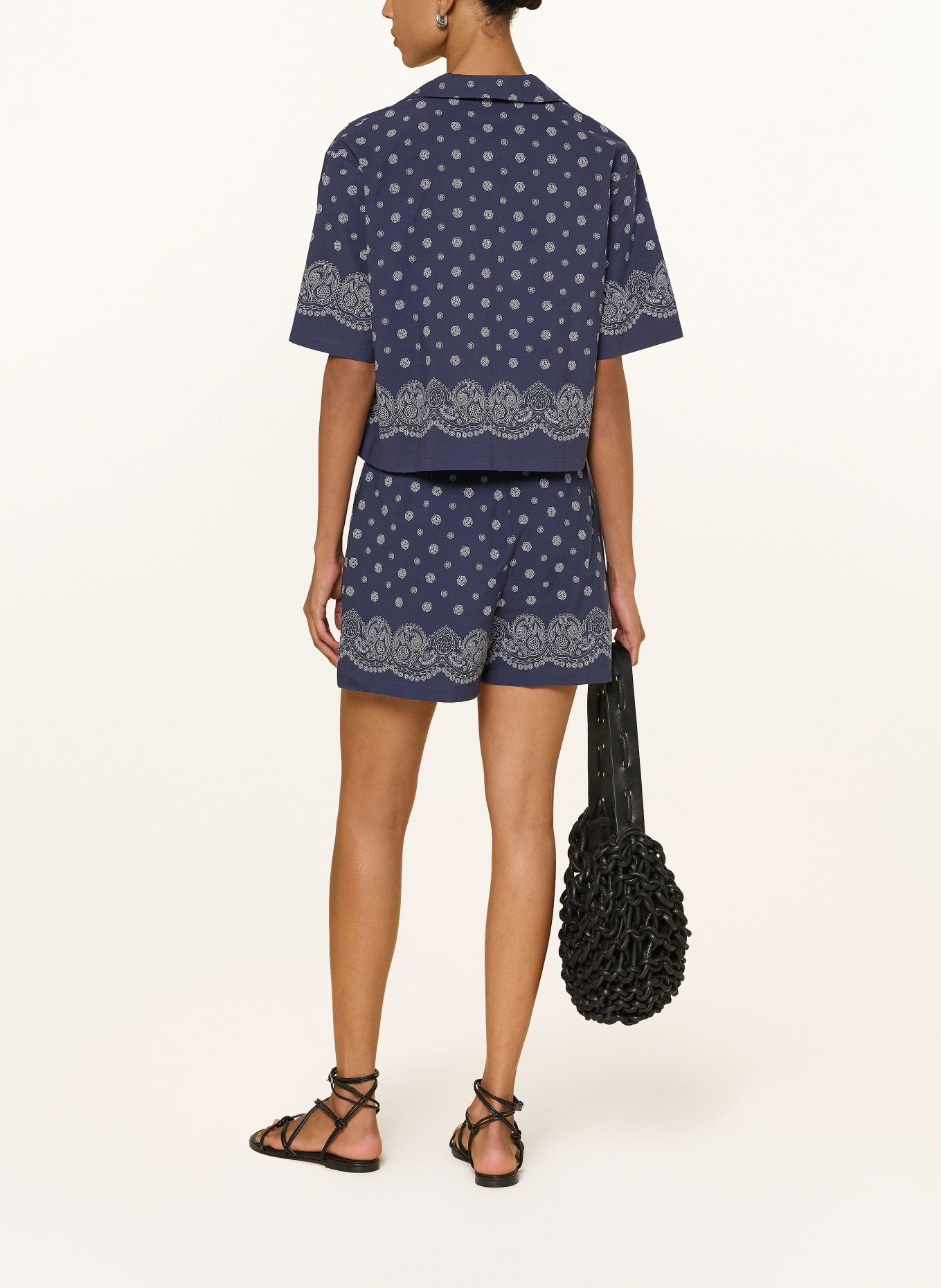mavi Blouse: DARK BLUE / WHITE