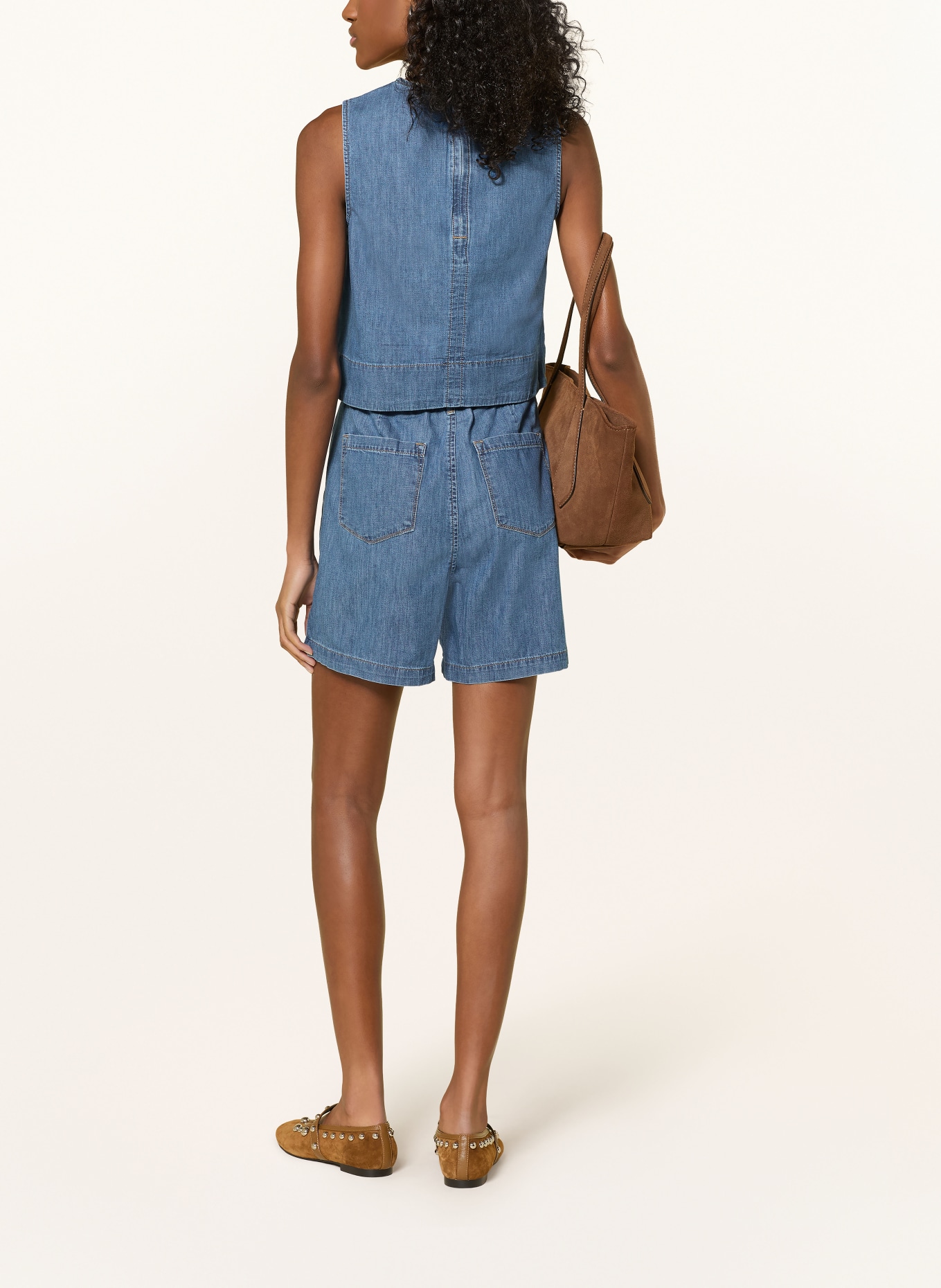 mavi MANDY denim shorts: A3112 Mid Blue LT DENIM