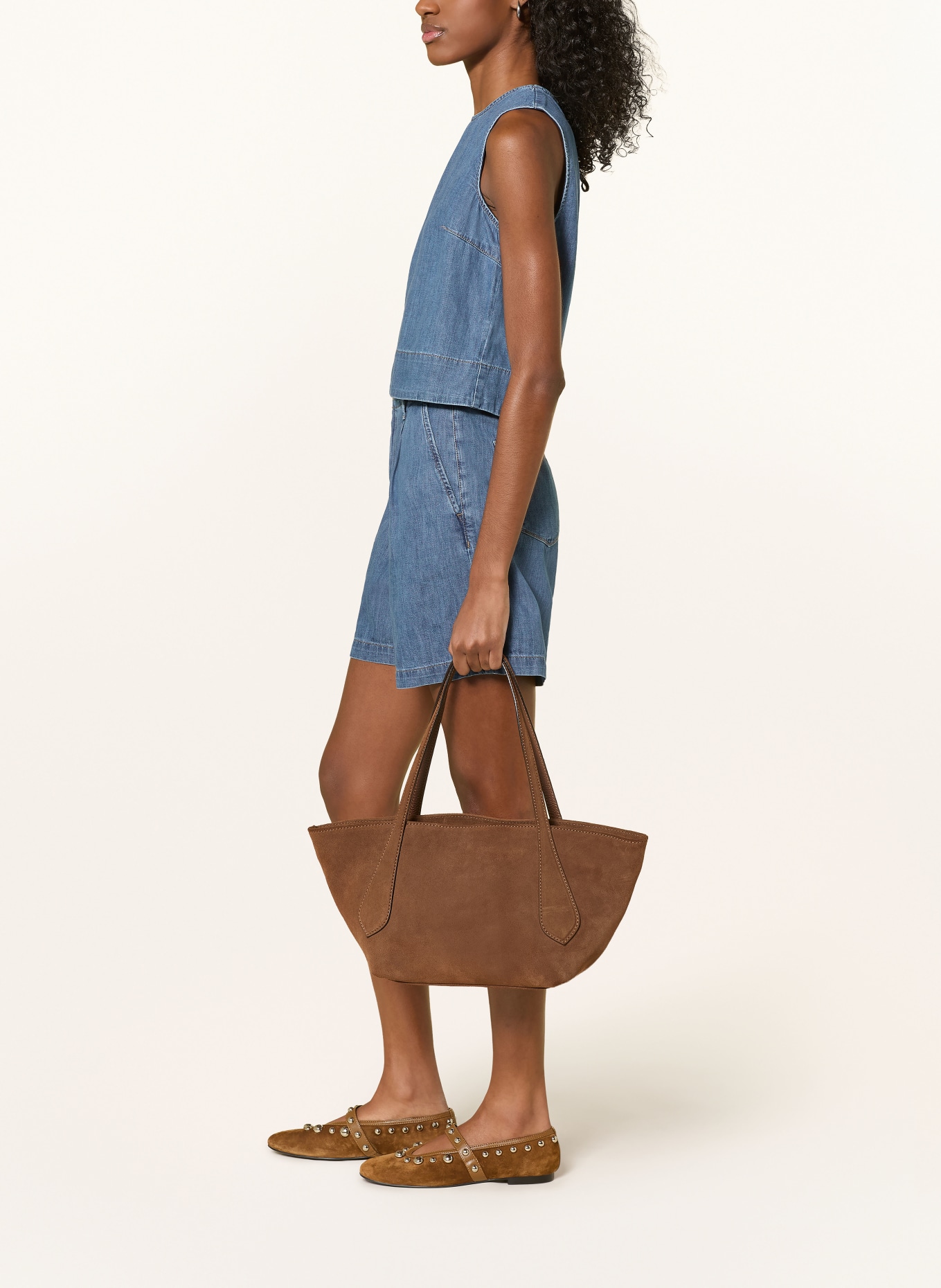 mavi MANDY denim shorts: A3112 Mid Blue LT DENIM